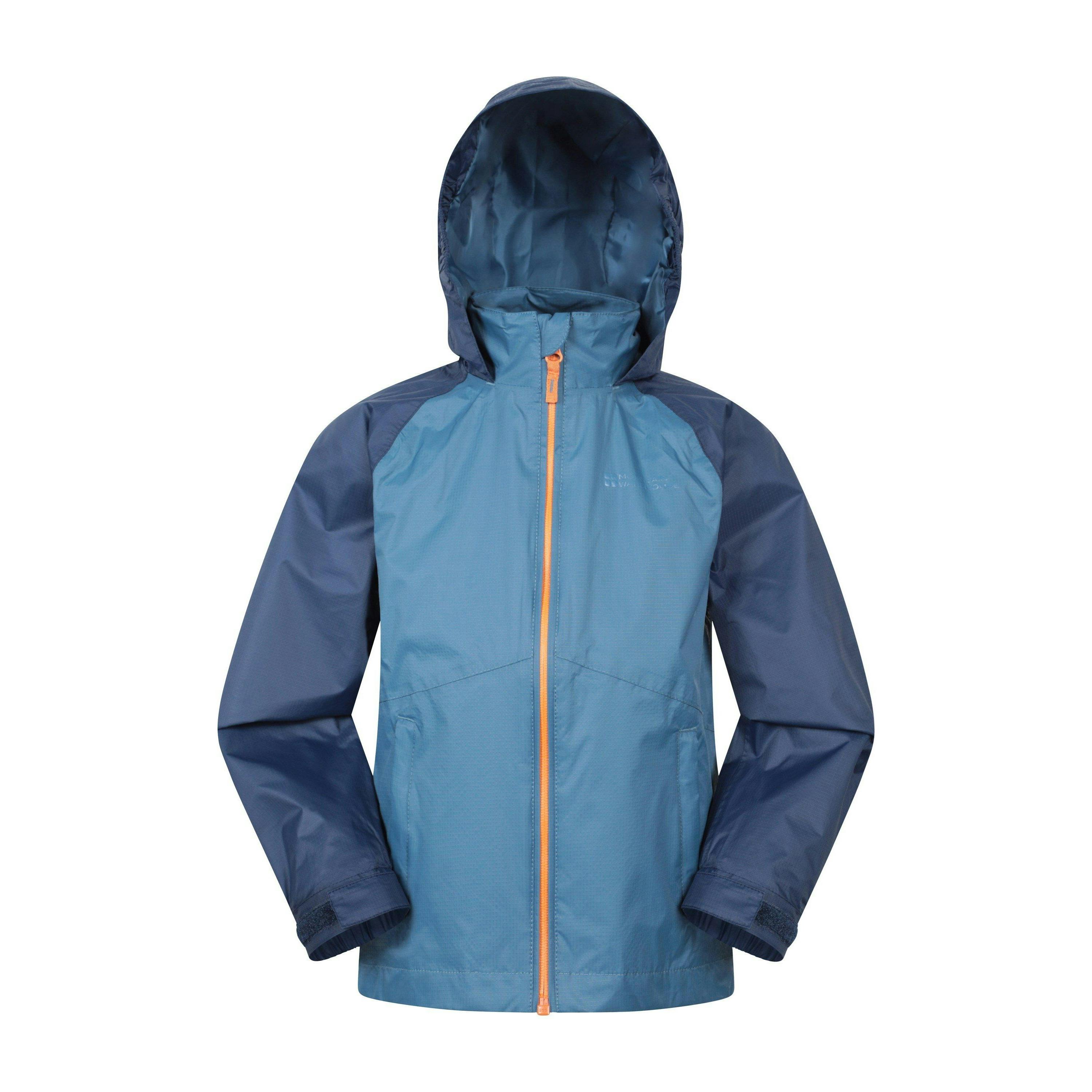 Mountain Warehouse Blue Childrens/Kids Torrent Ii Waterproof Jacket - 13 Years - 100% Mixed