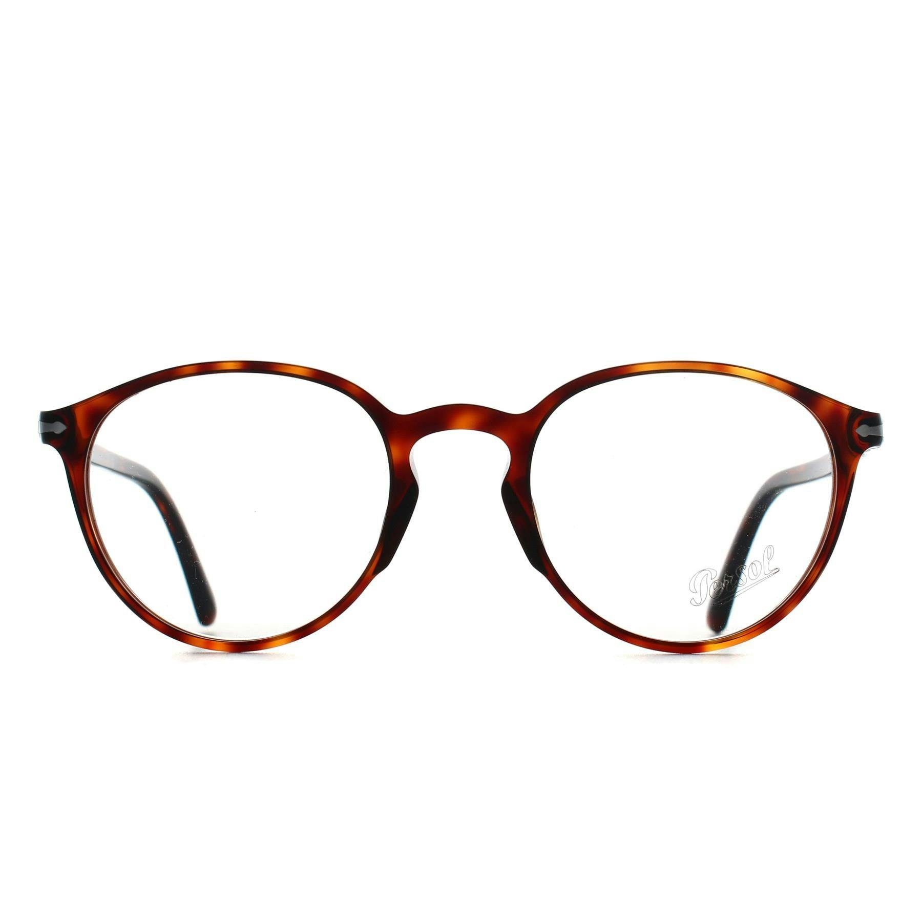 Persol Unisex Po3218v 24 Optical Frames Acetate Turtle Transparent Pantos Normal - Image 6