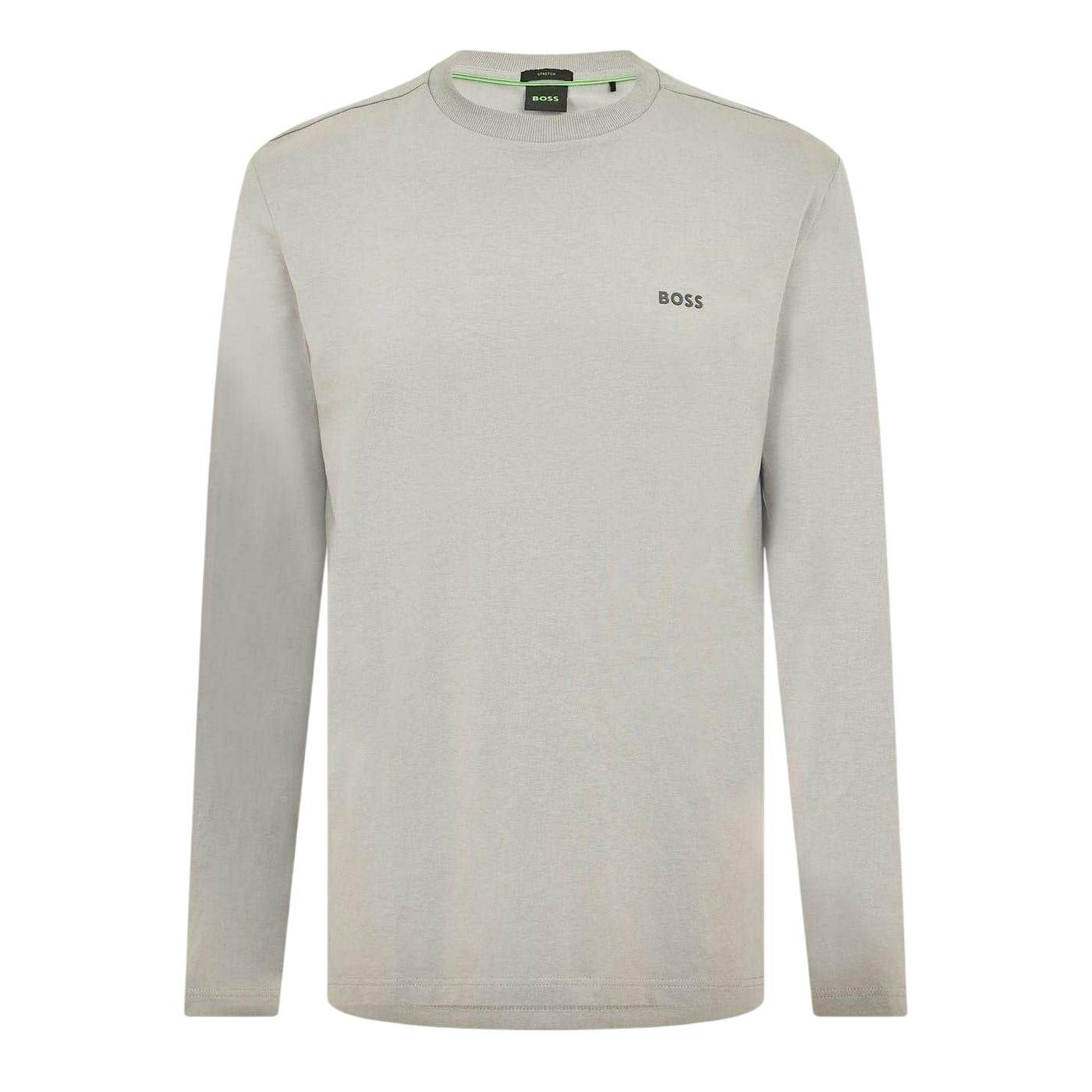 Boss Men's Grey Classic Logo Regular T-Shirt - Xxl - 95% Cotton/5% Elastane