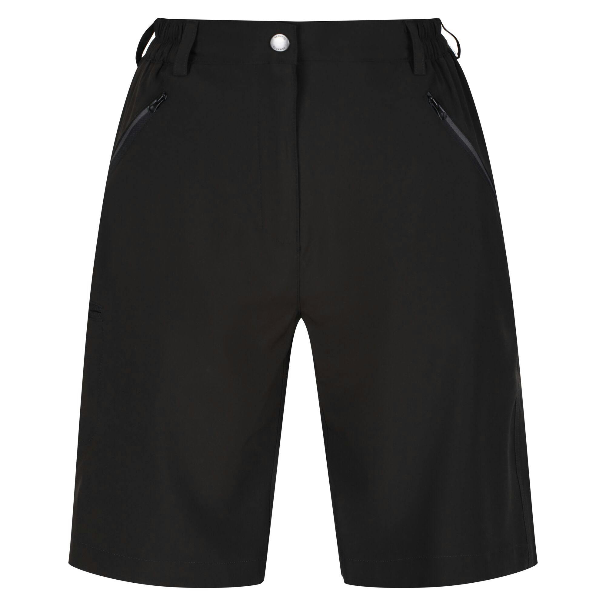 Regatta Women's Black Xert Stretch Shorts - 34R - 96% Polyester/4% Elastane