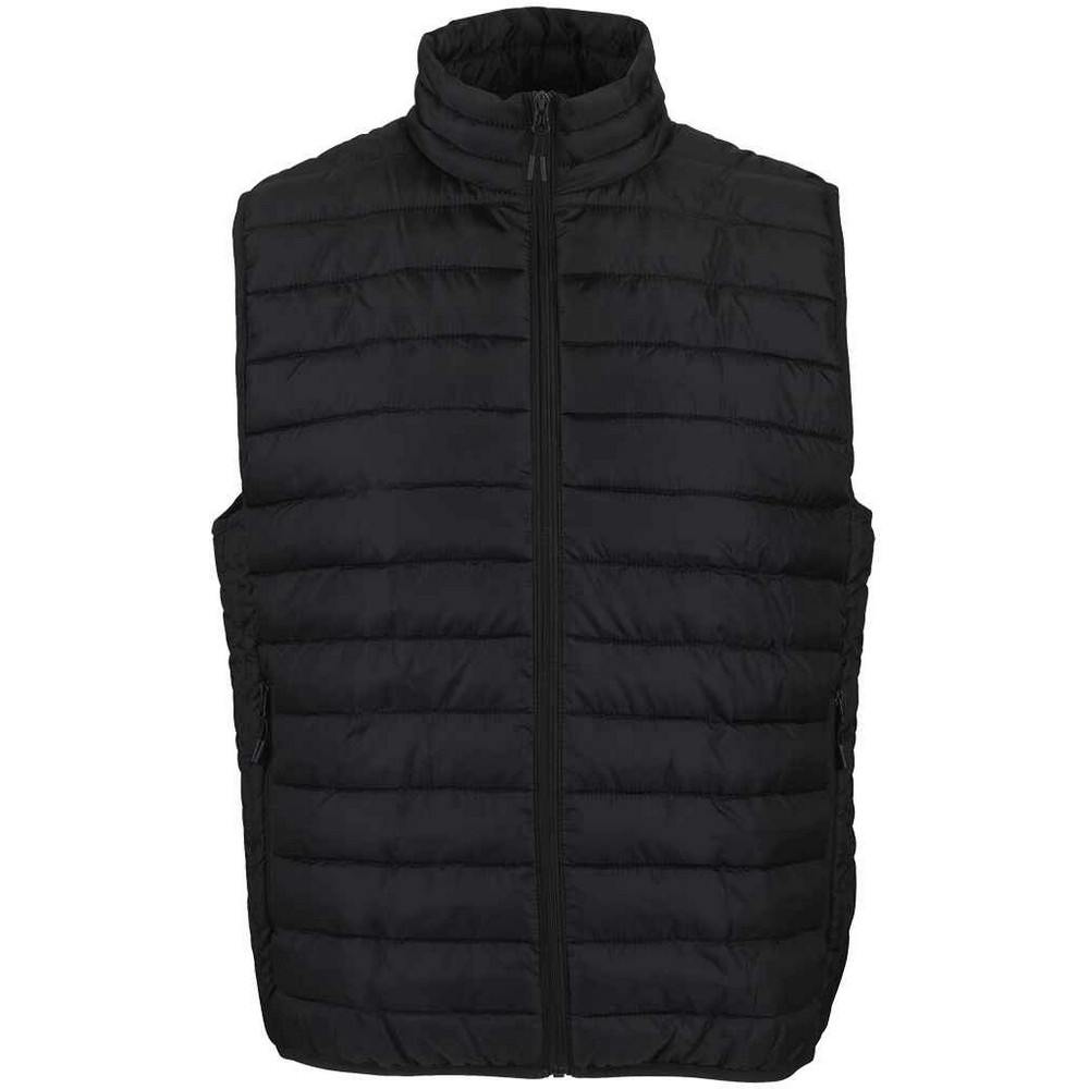 Sol's Men's Black Stream Body Warmer In | Size: Medium - Image 2