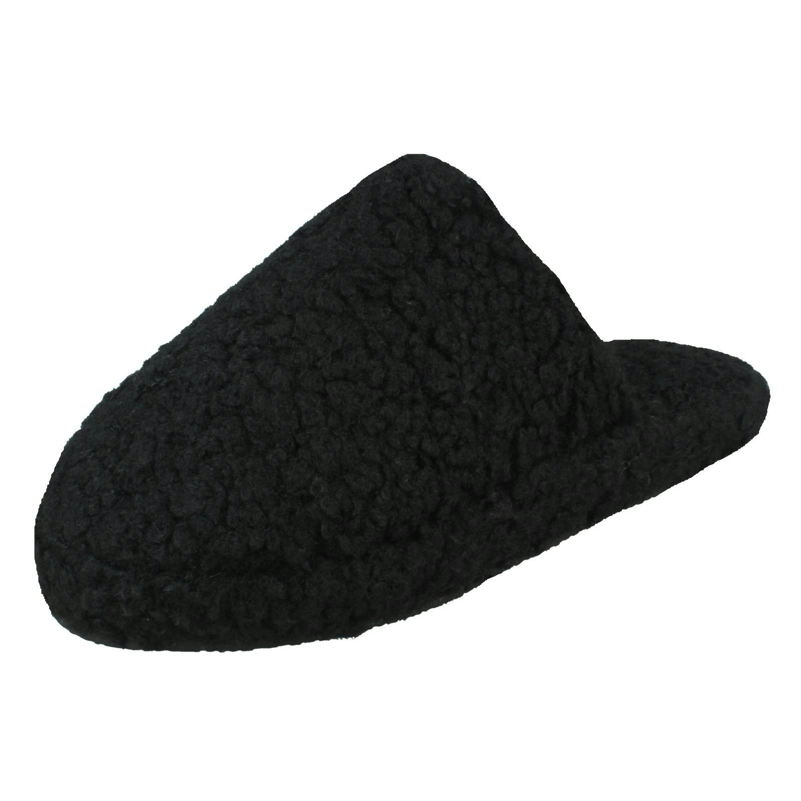 Spot On Women's Black Slip On Mule Slippers X2126 - Uk 5/6