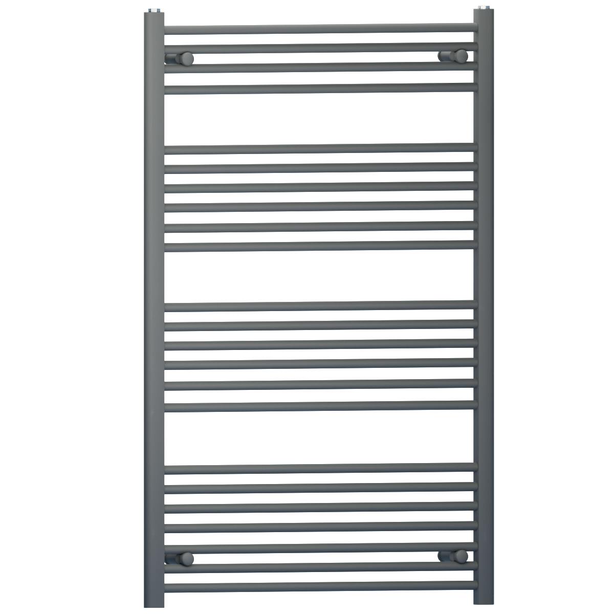 Myhomeware Anthracite/Grey 700Mm X 1200Mm Heated Bathroom Towel Rail Radiator For Central Heating Elegant Designer In Uk