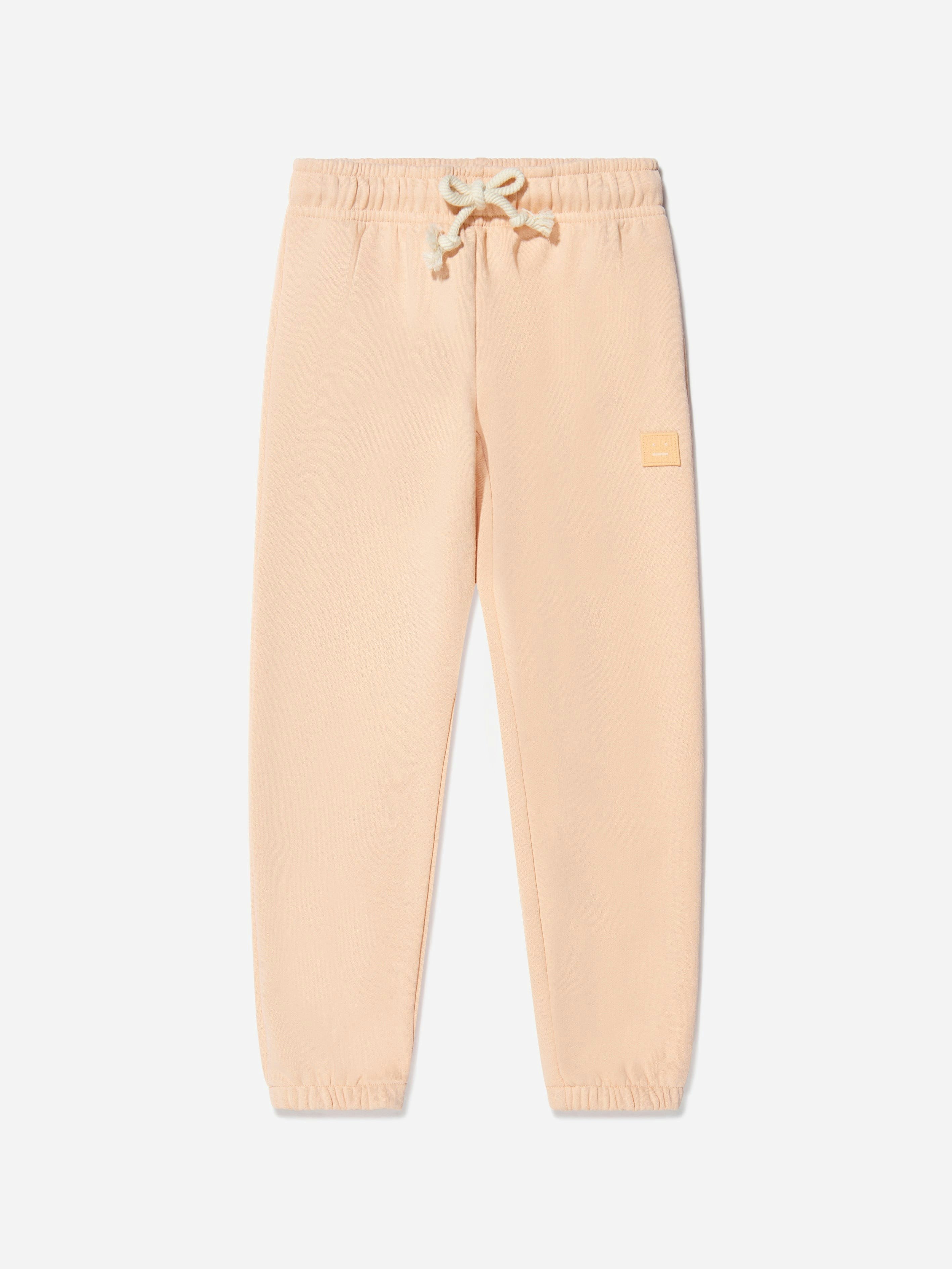 Acne Studios Unisex Kids Pink Kids Face Patch Joggers In - 4 - 6 Yrs