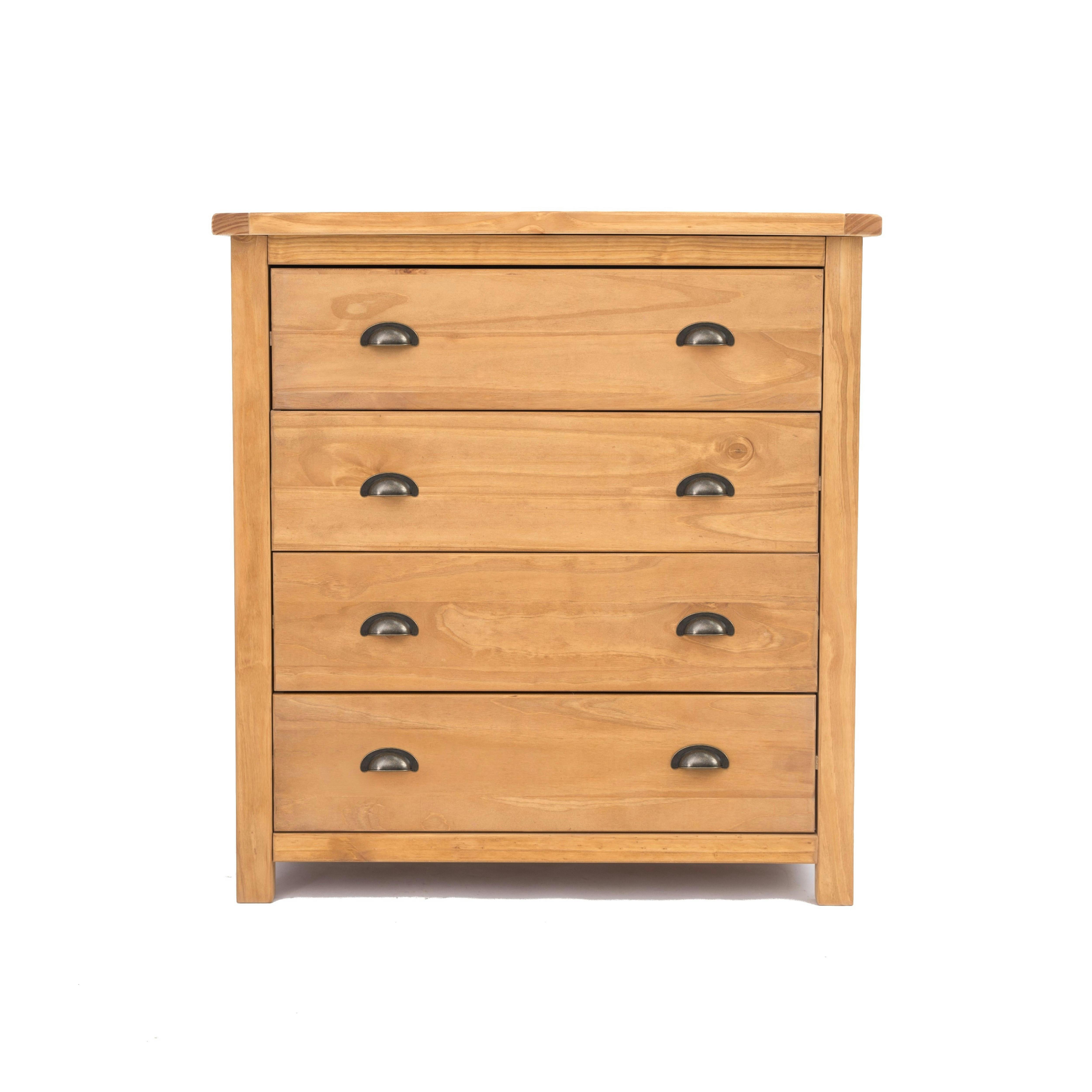 Lugo - Chest of Drawers - Antique Wax Finish - Light - 4 Drawer - Image 3