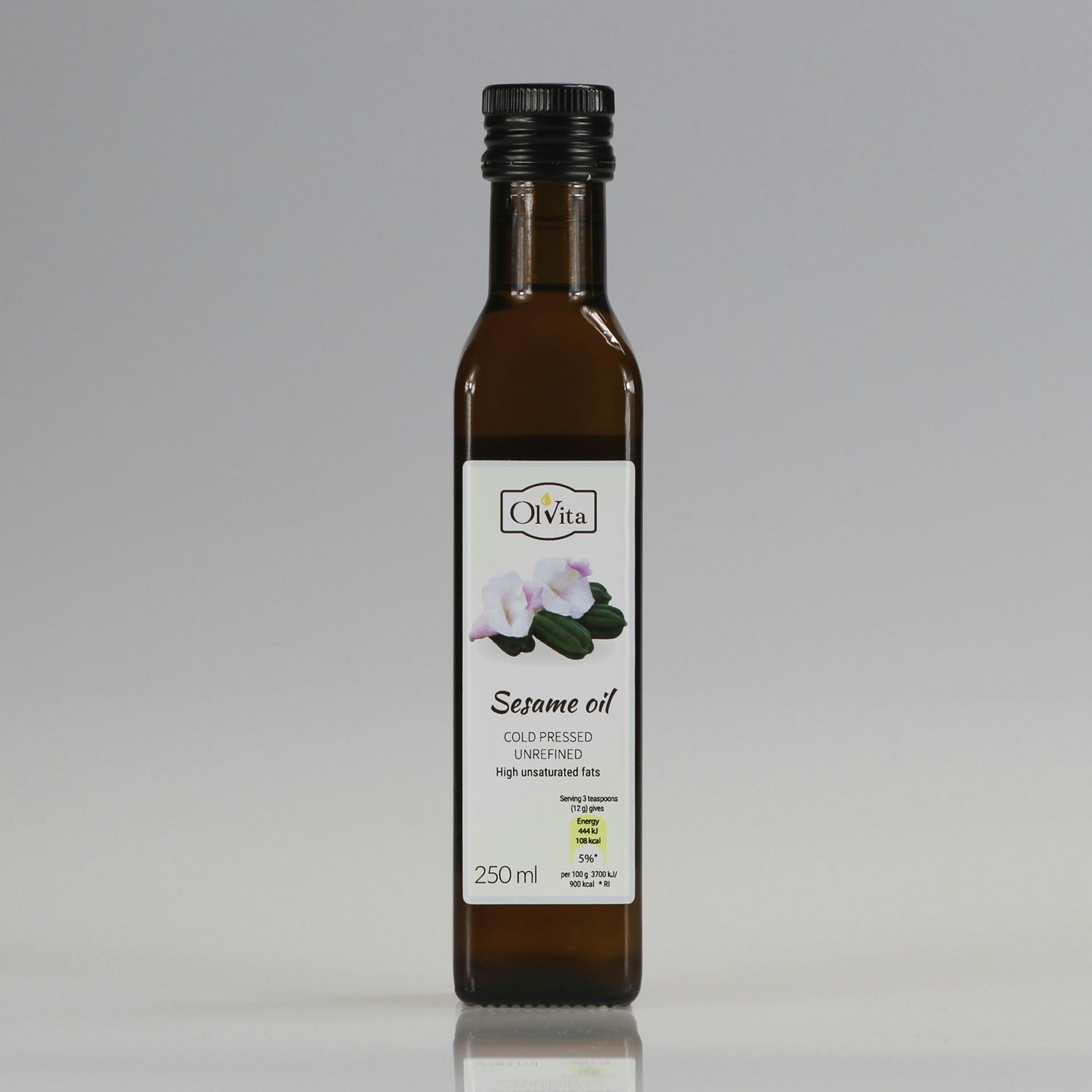 Ol'vita Golden/Light/Dark Sesame Oil | Cold Pressed | Unrefined - 250 Ml - 1