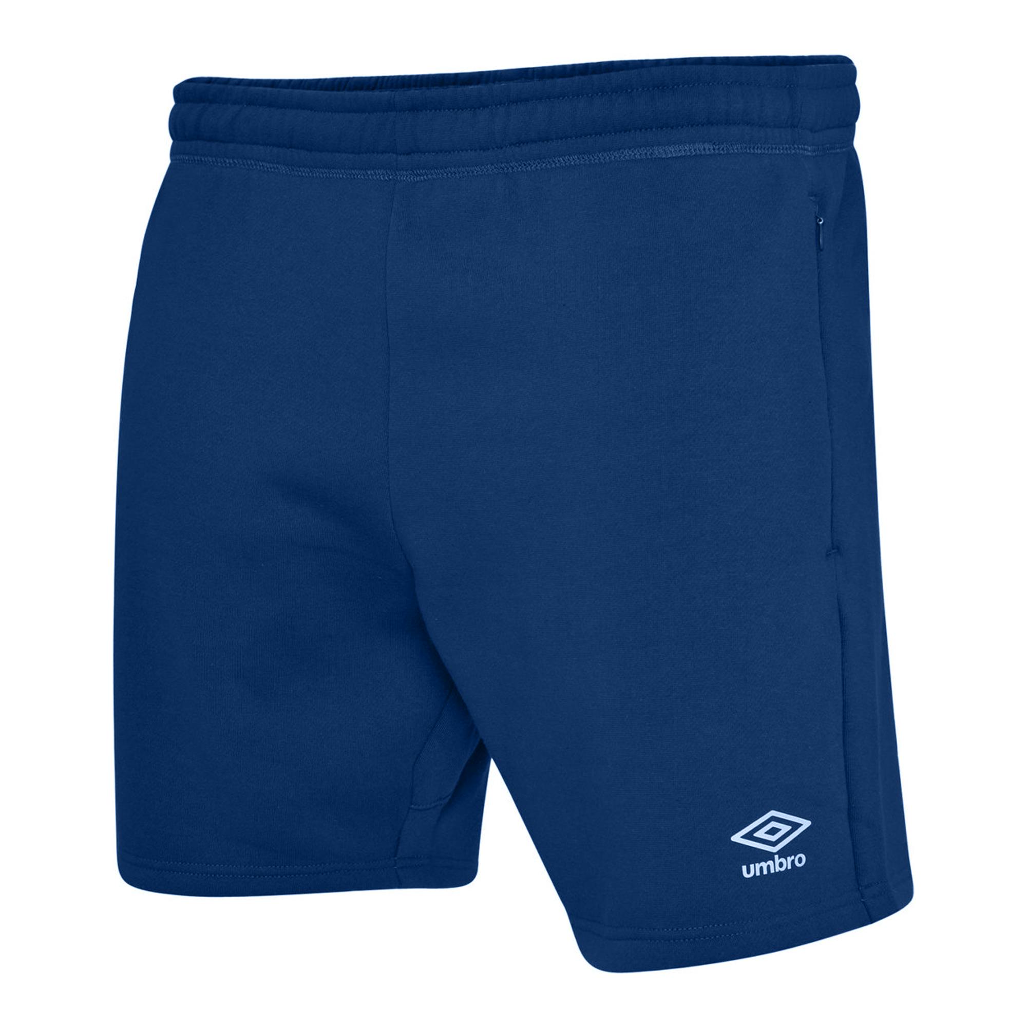 Umbro Men's Blue/White Club Leisure Shorts - Navy - 4XL - Navy - 70% Cotton/30% Polyester