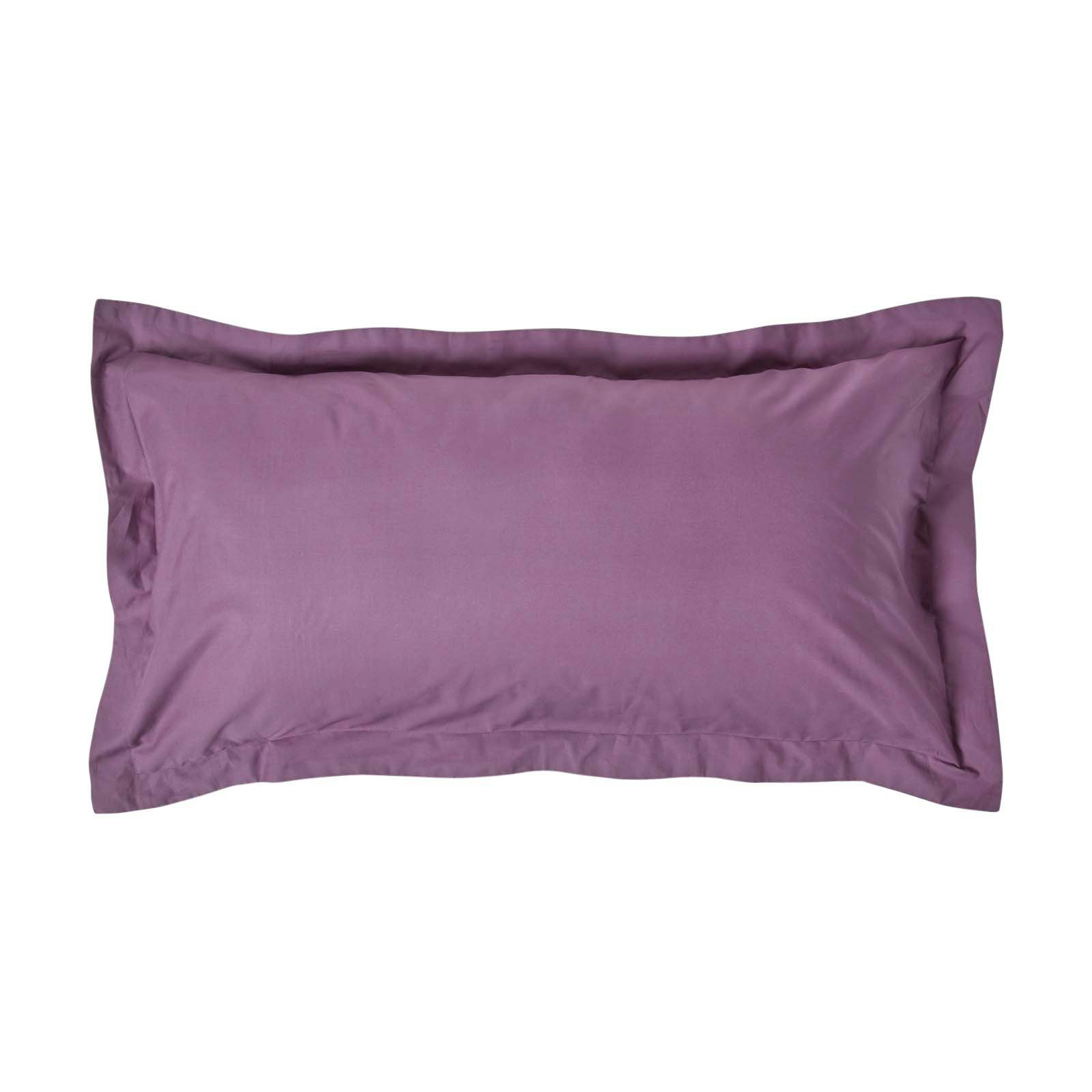 Homescapes Egyptian Cotton Oxford Pillowcase 200 Tc, King Size - Grape