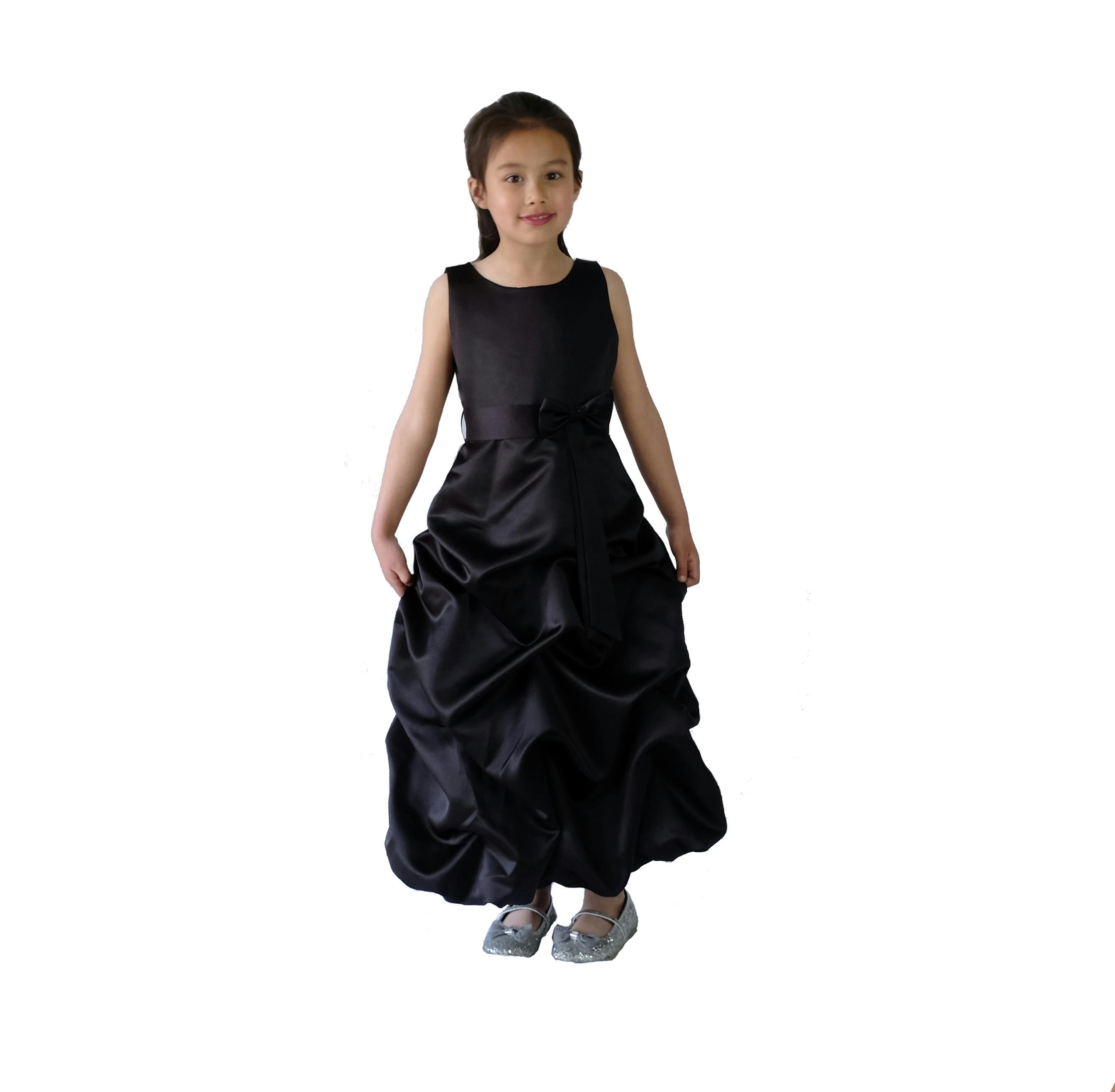 Cinda Black Bridesmaid Party Dress - 9-10 Years