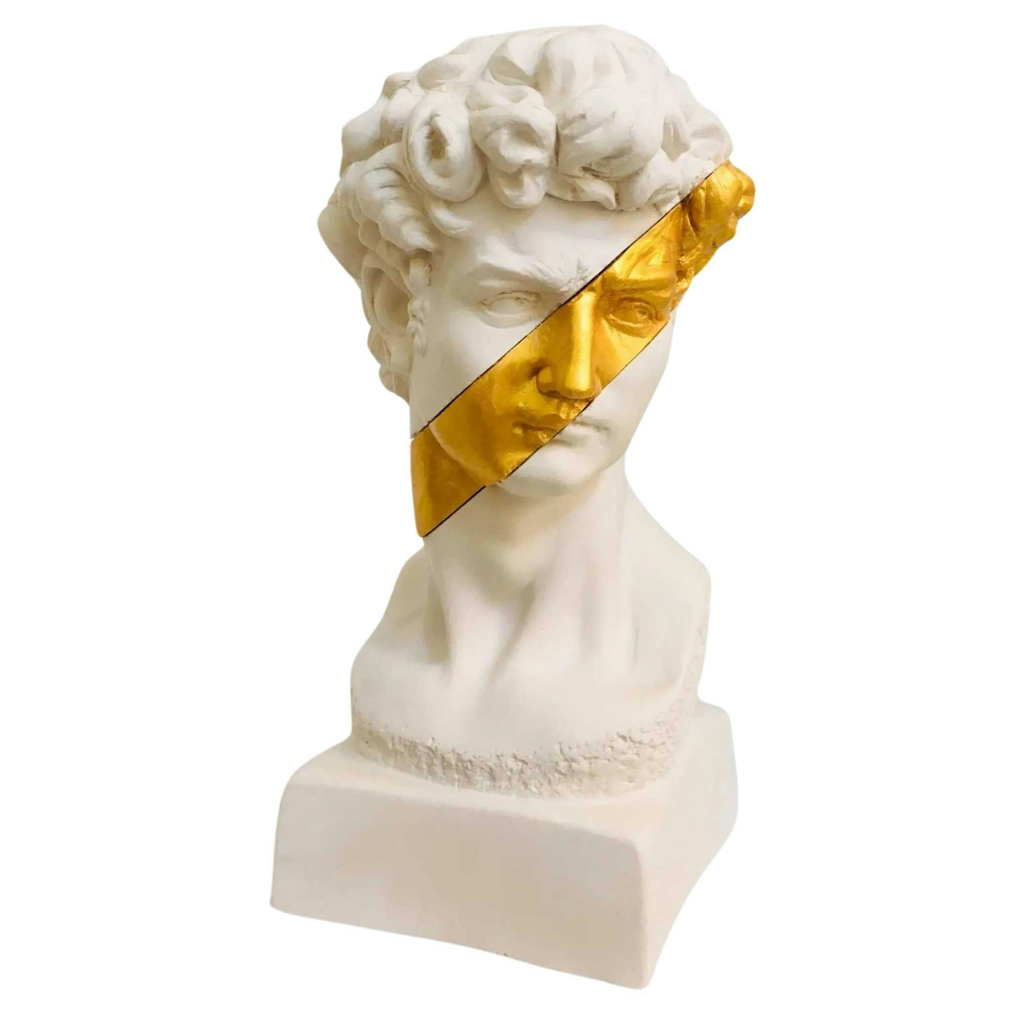 Rackhams Golden David Design - Plaster - 35 X 14 X 16 Cm