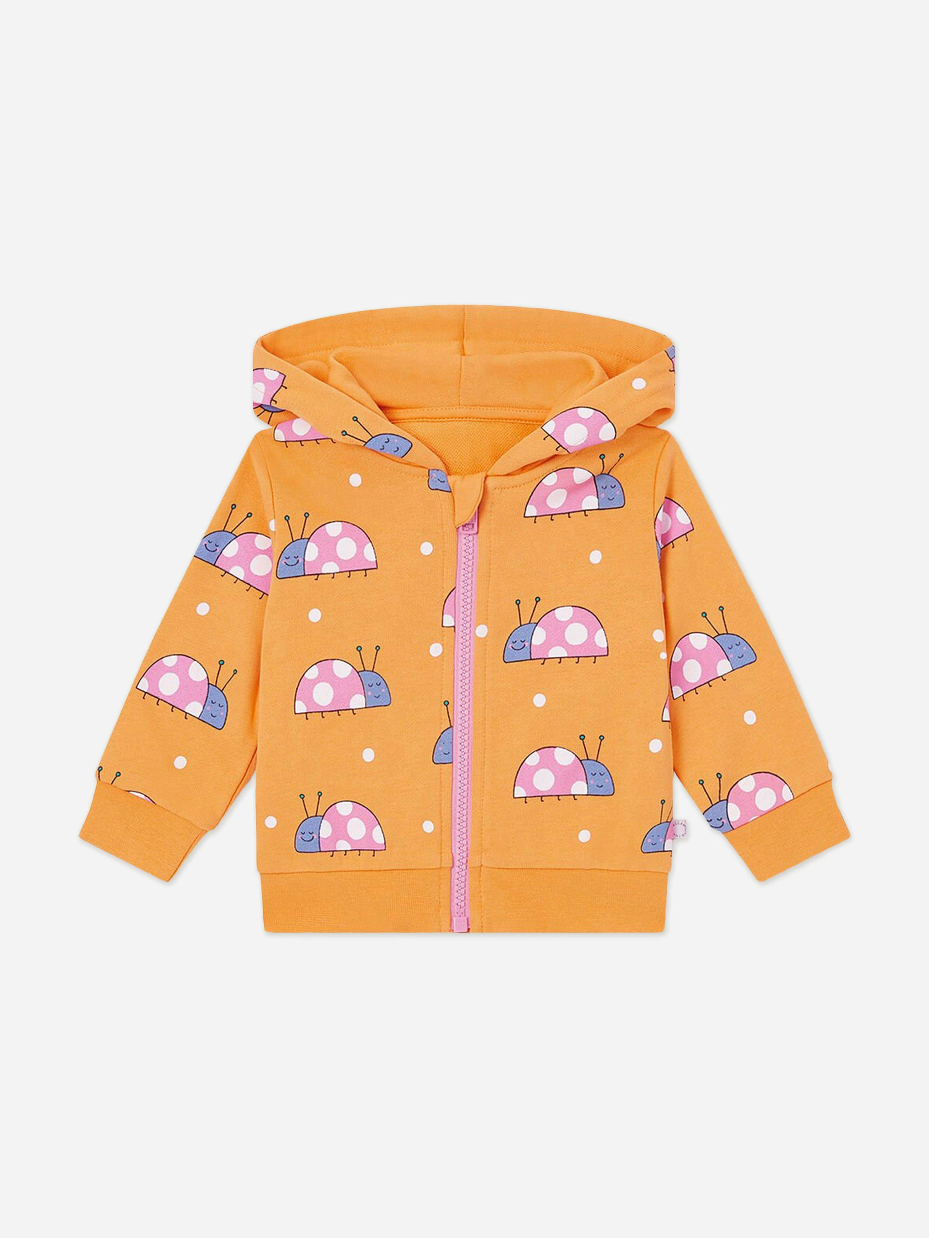Stella Mccartney Kids Girls Orange Stella Mccartney Baby Ladybird Zip Up Top In - 24 Months