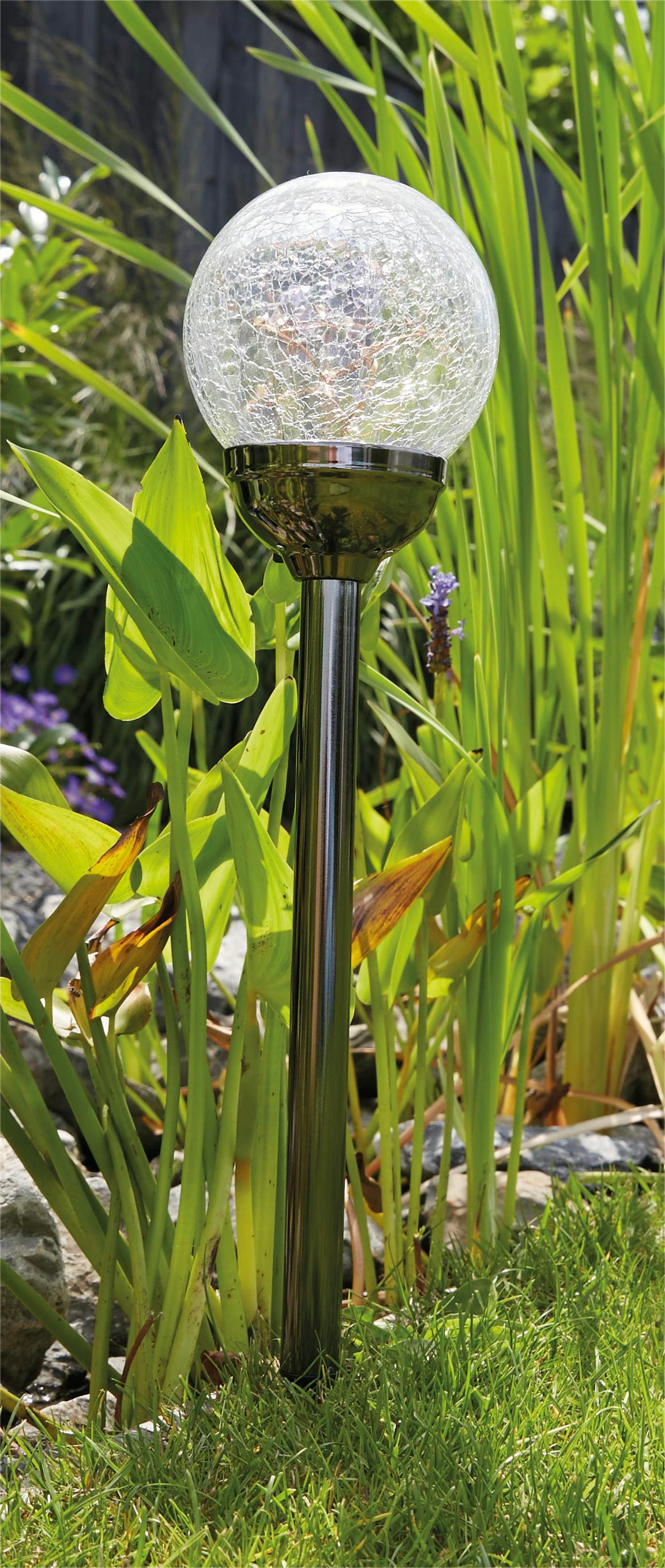 Luxform Black/Light Solar Mambo Pearl Spike