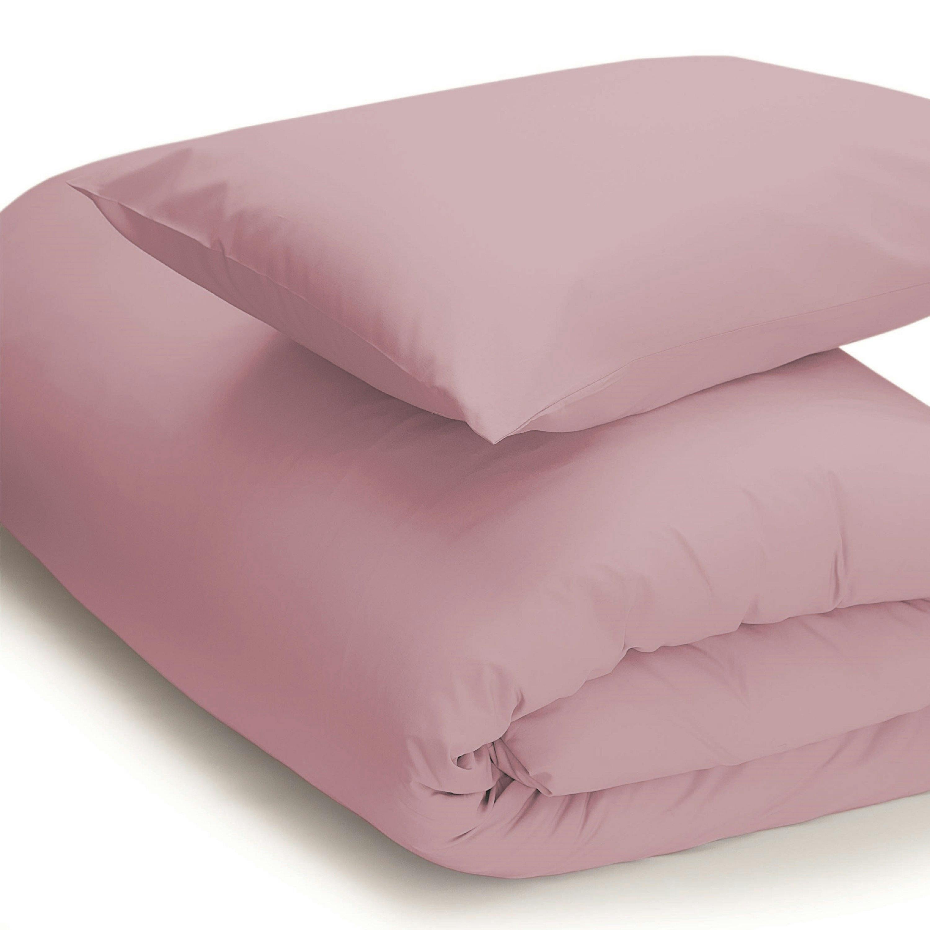 Belledorm Easycare Percale Duvet Cover - Blush - Superking - Blush - 50% Cotton/50% Polyester
