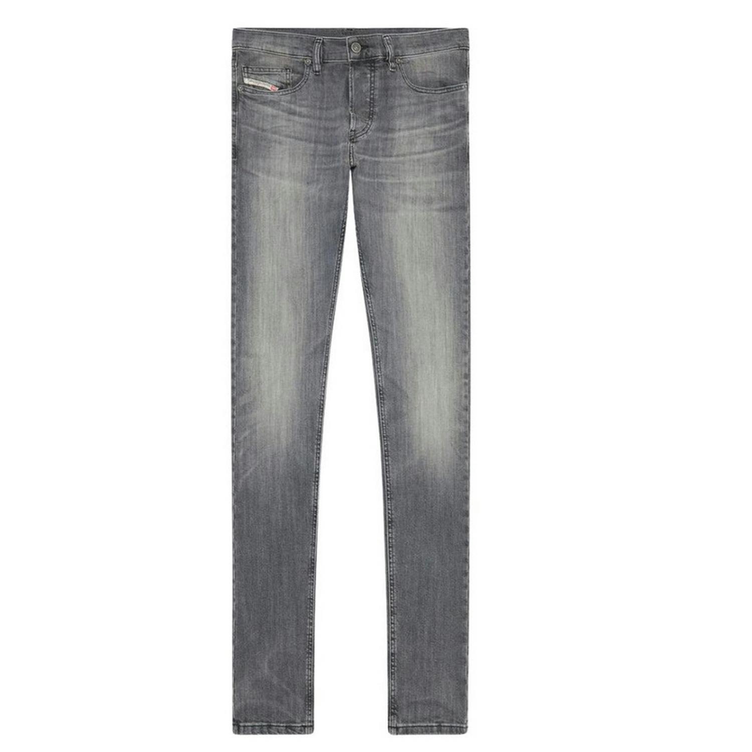 Diesel Men's Grey D-Luster Slim Jeans - 32R - 99% Cotton/1% Elastane