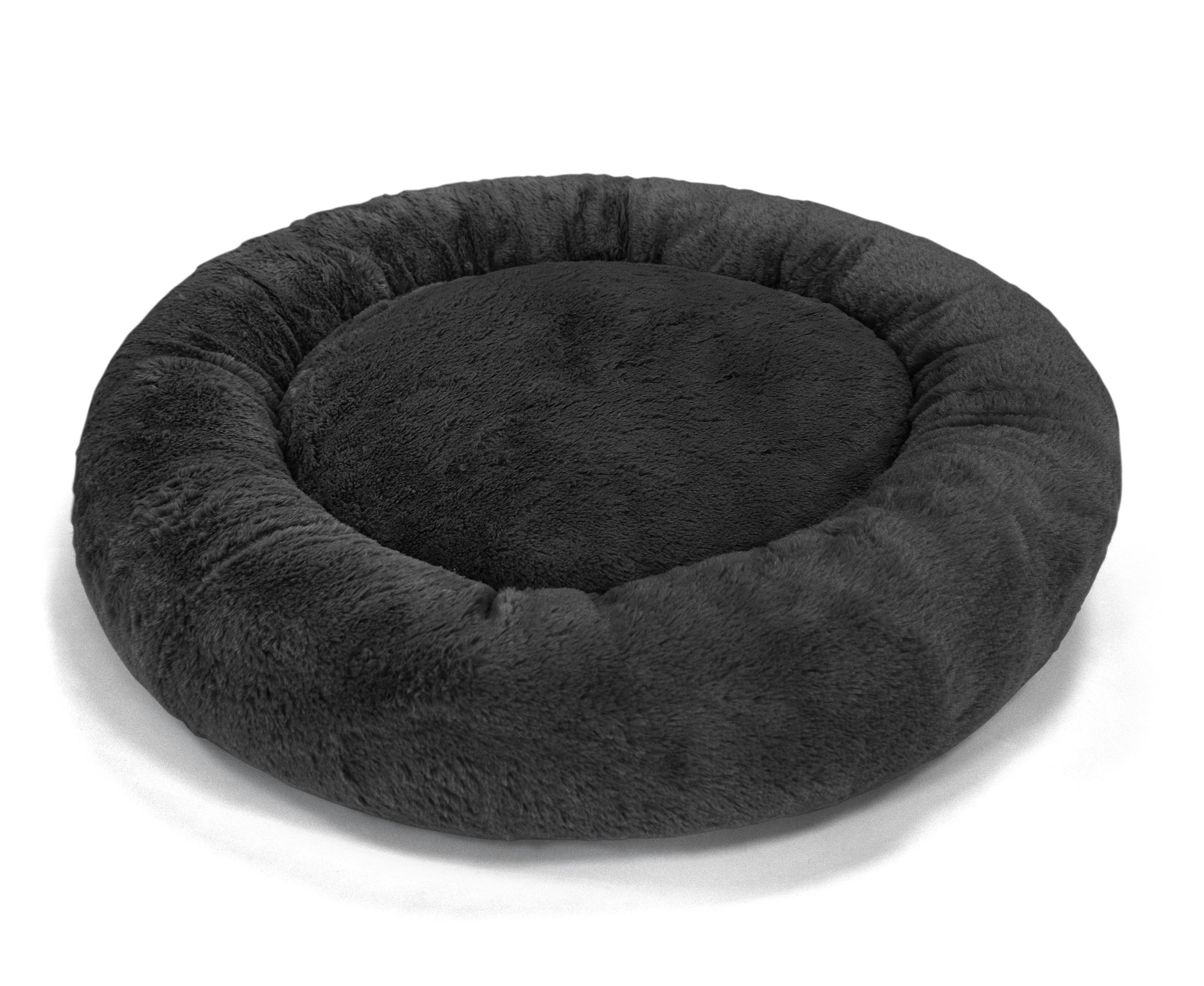 Pet Winks Round Alaska Cuddler Pet Bed - 60Cm X 40Cm - Charcoal - One Size
