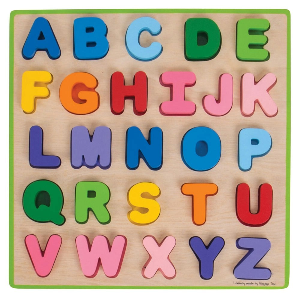 Bigjigs Toys Wooden Uppercase Abc Puzzle