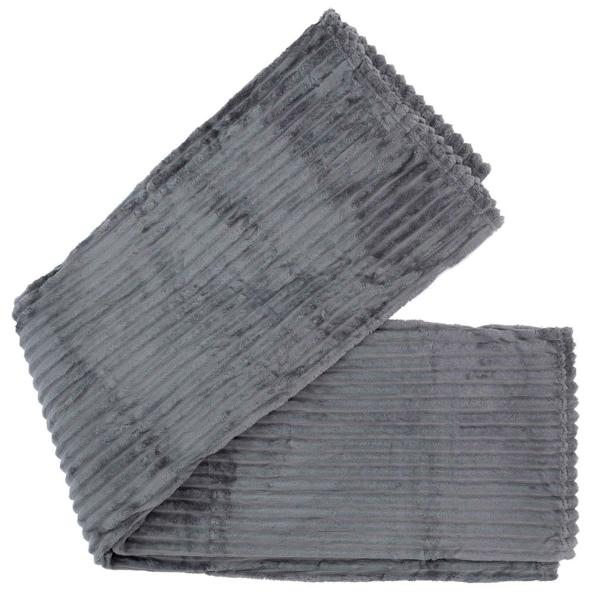 Trespass Grey Extra Thick Sculpted Blanket - Pale - One Size