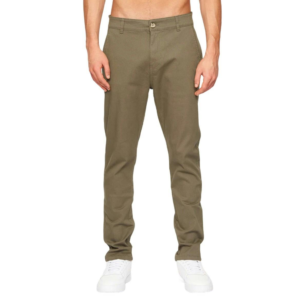 Crosshatch Men's Roysden Chinos - Khaki - 30R - Khaki - 98% Cotton/2% Elastane