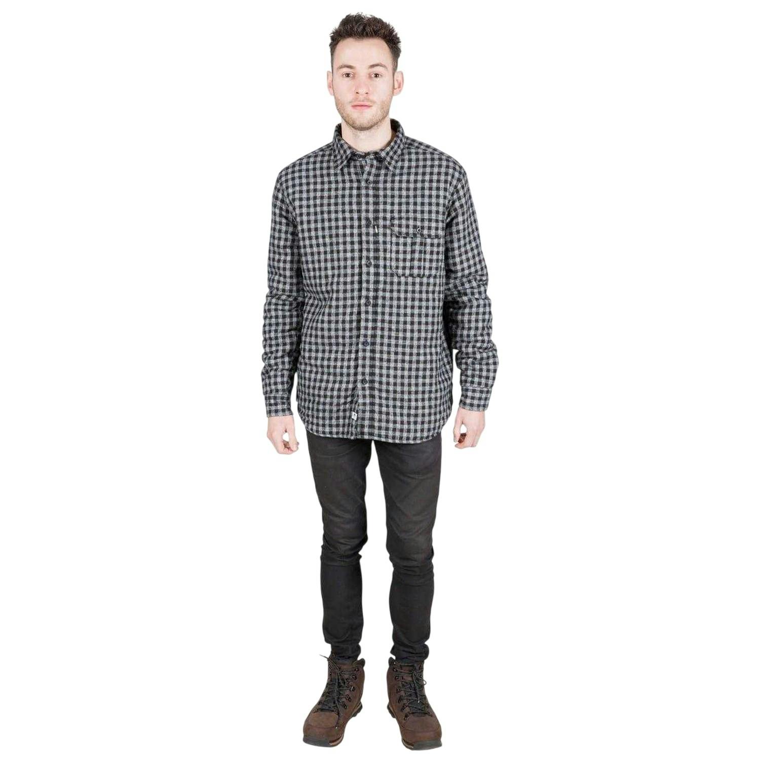 Trespass Men's Black Checked Regular Shirt - S - 100% Cotton