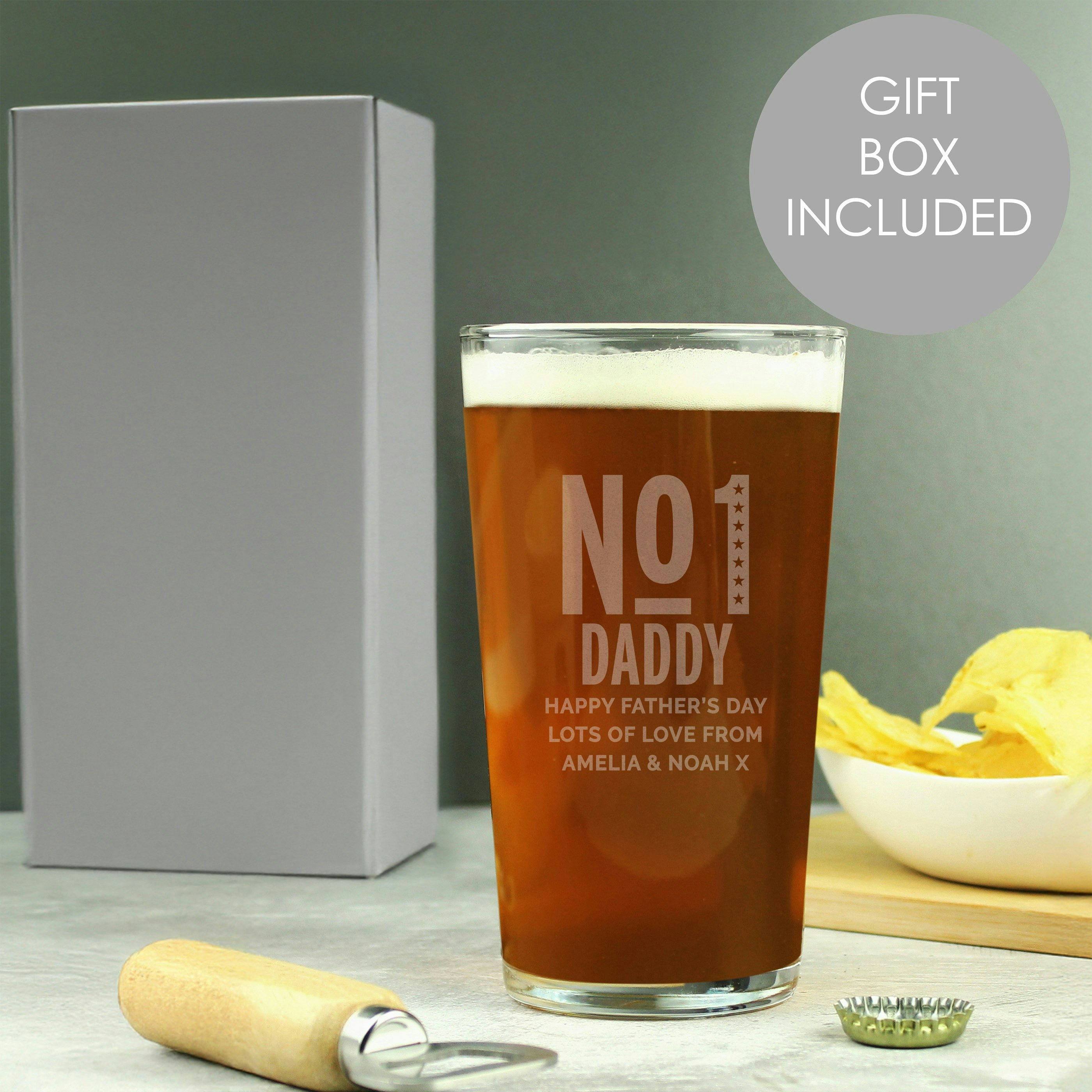 Rackhams Personalised No. 1 Pint Glass