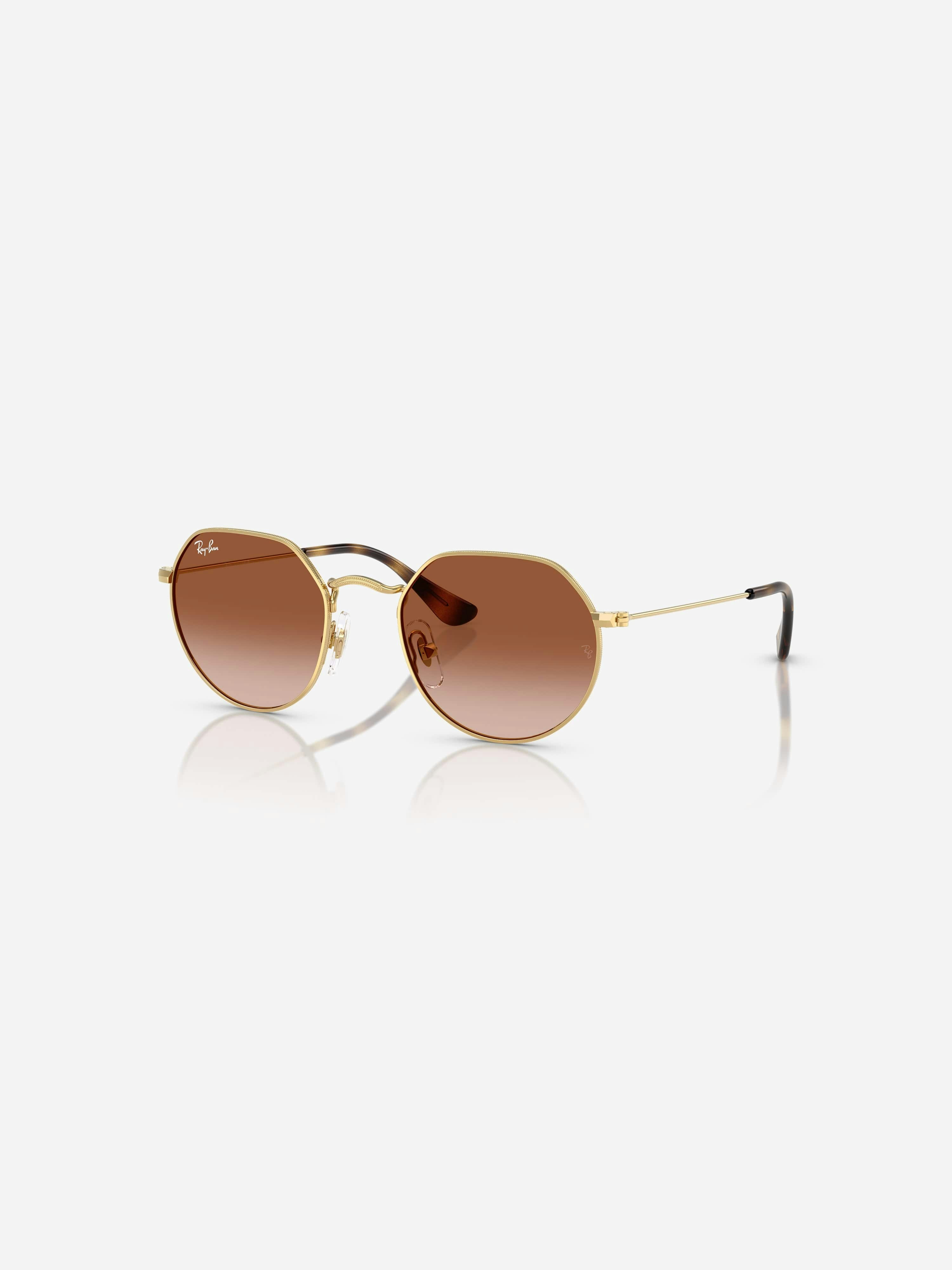 Ray-Ban Boys Gold Kids Junior Jack Sunglasses In - 7 - 10 Yrs