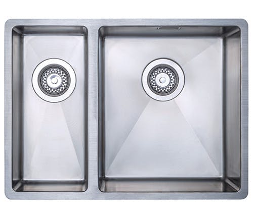 Rackhams Orla Stainless Steel 1.5 Bowl Kitchen Sink, Inset & Undermount