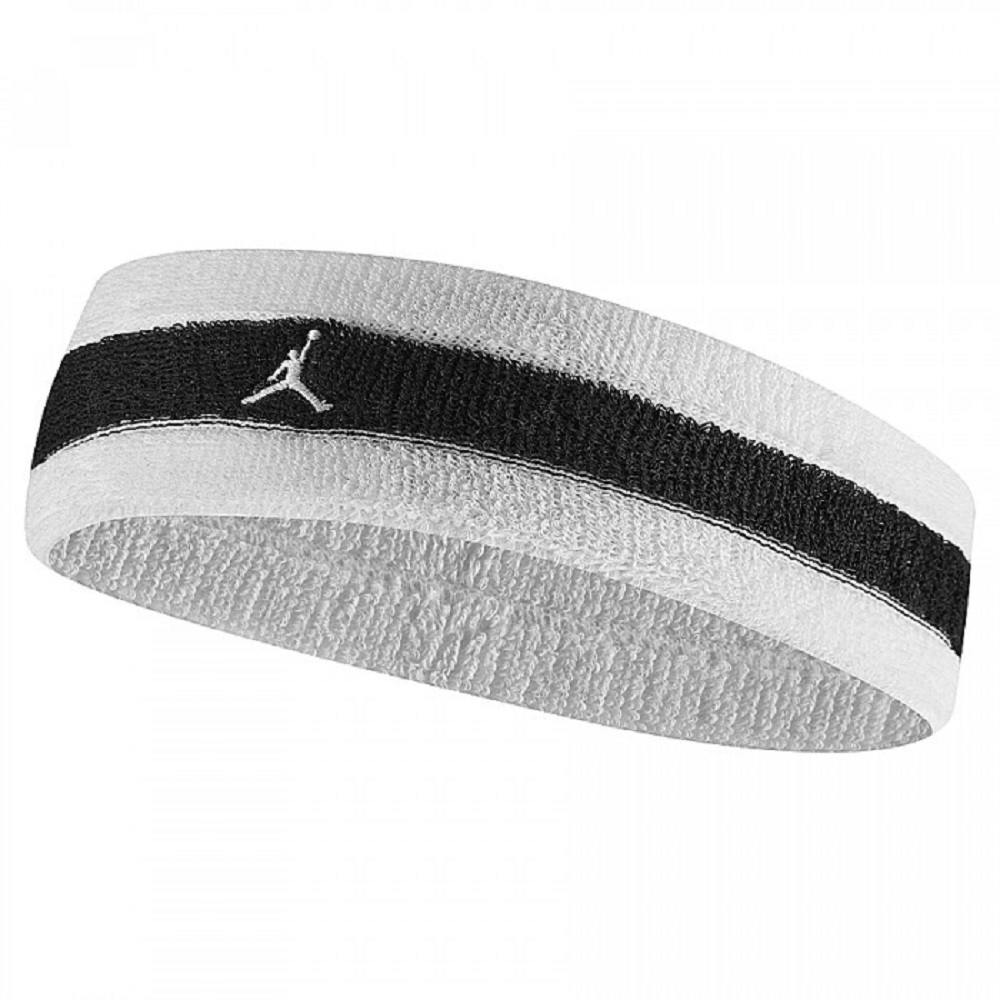 Nike Unisex White/Black Jordan Terrycloth Headband - One Size - 100% Mixed