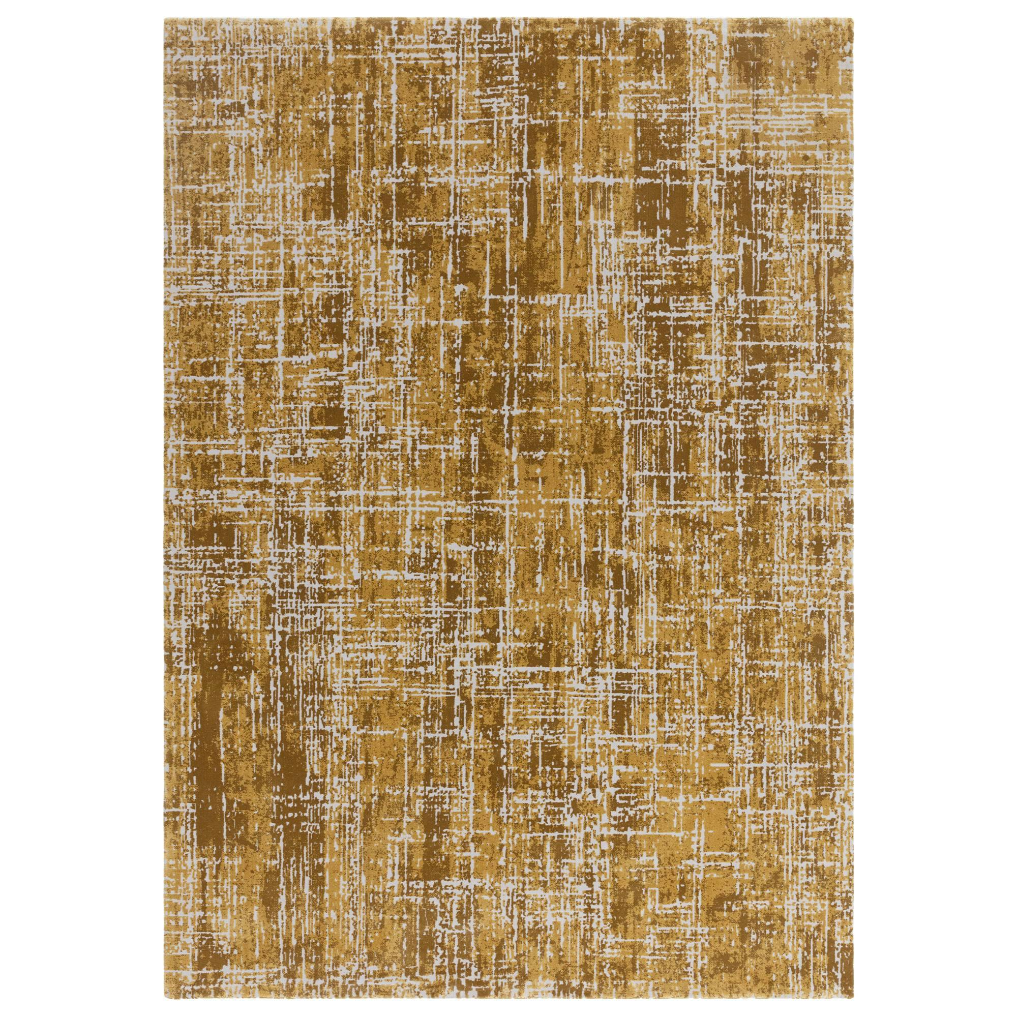 Rackhams Gold Kuza Abstract Rug - 160X230cm