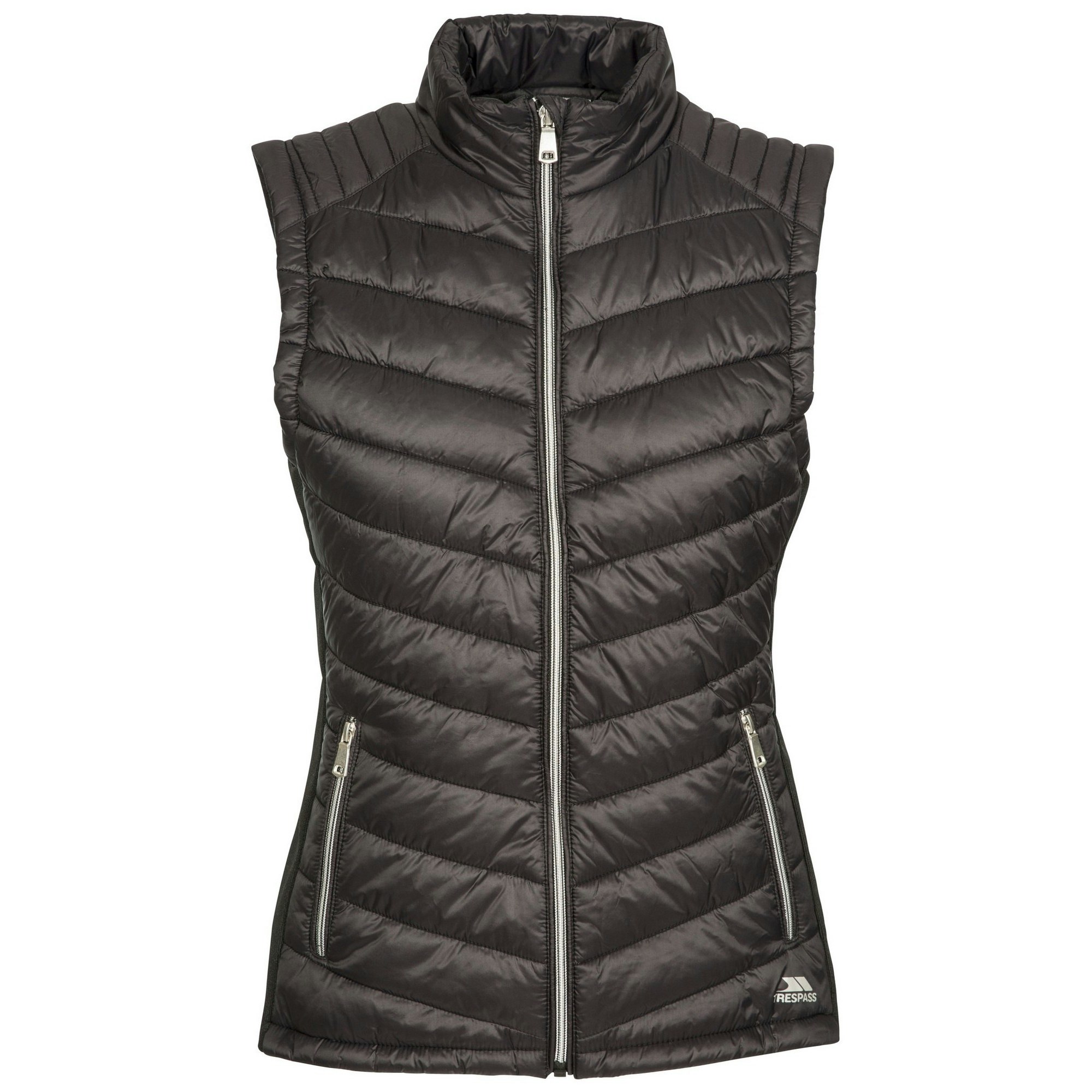 Trespass Women's Black Elanora Padded Gilet - Large