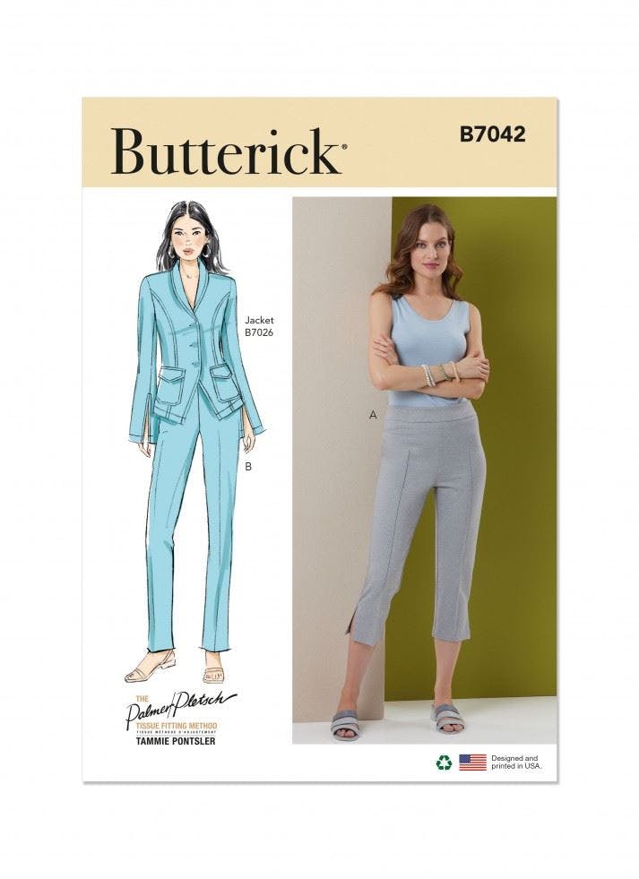 Butterick Women's Sewing Pattern 7042, Trousers For K5 (8-10-12-14-16) - Intermediate - K5 (8-10-12-14-16)