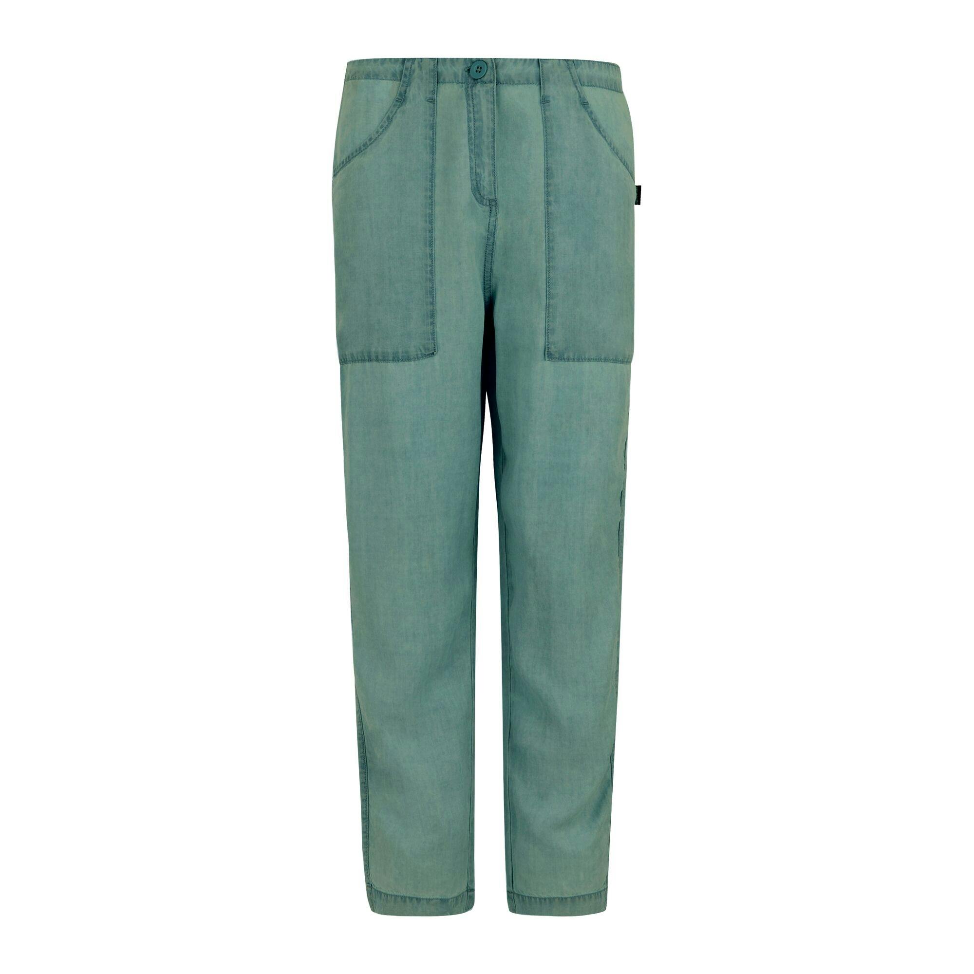 Regatta Women's Shorebella Capri Trousers - Ivy Moss - 12 Uk - Ivy Moss - 56% Viscose/40% Cotton/4% Elastane