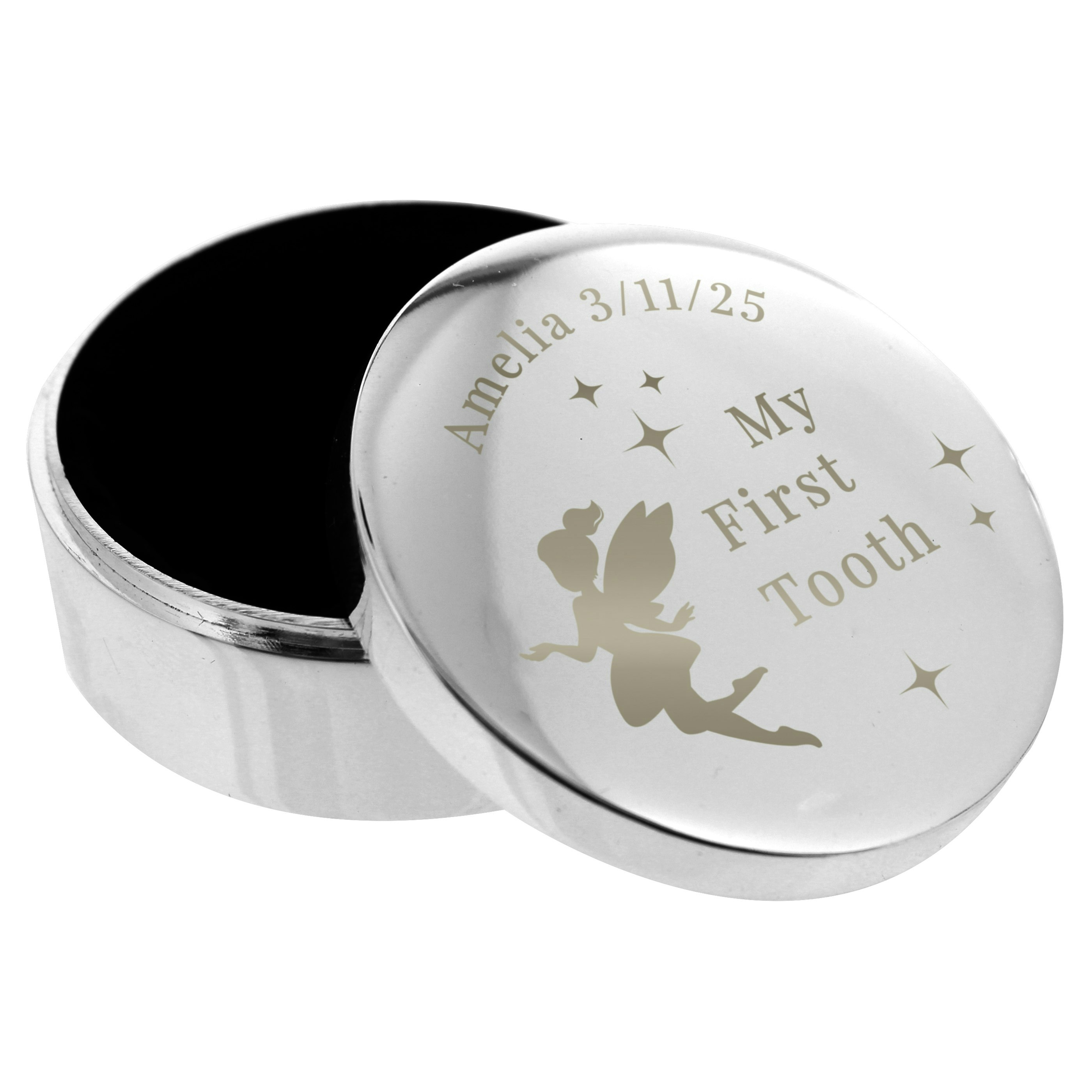 Personalised Memento Company Personalised Fairy Princess First Tooth Trinket Box