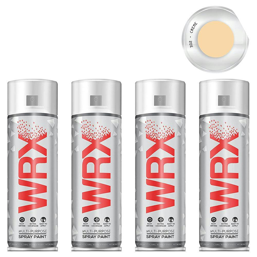 Wrx Yellow 4X Flat Creme Acrylic Spray Paint 400Ml - Image 5