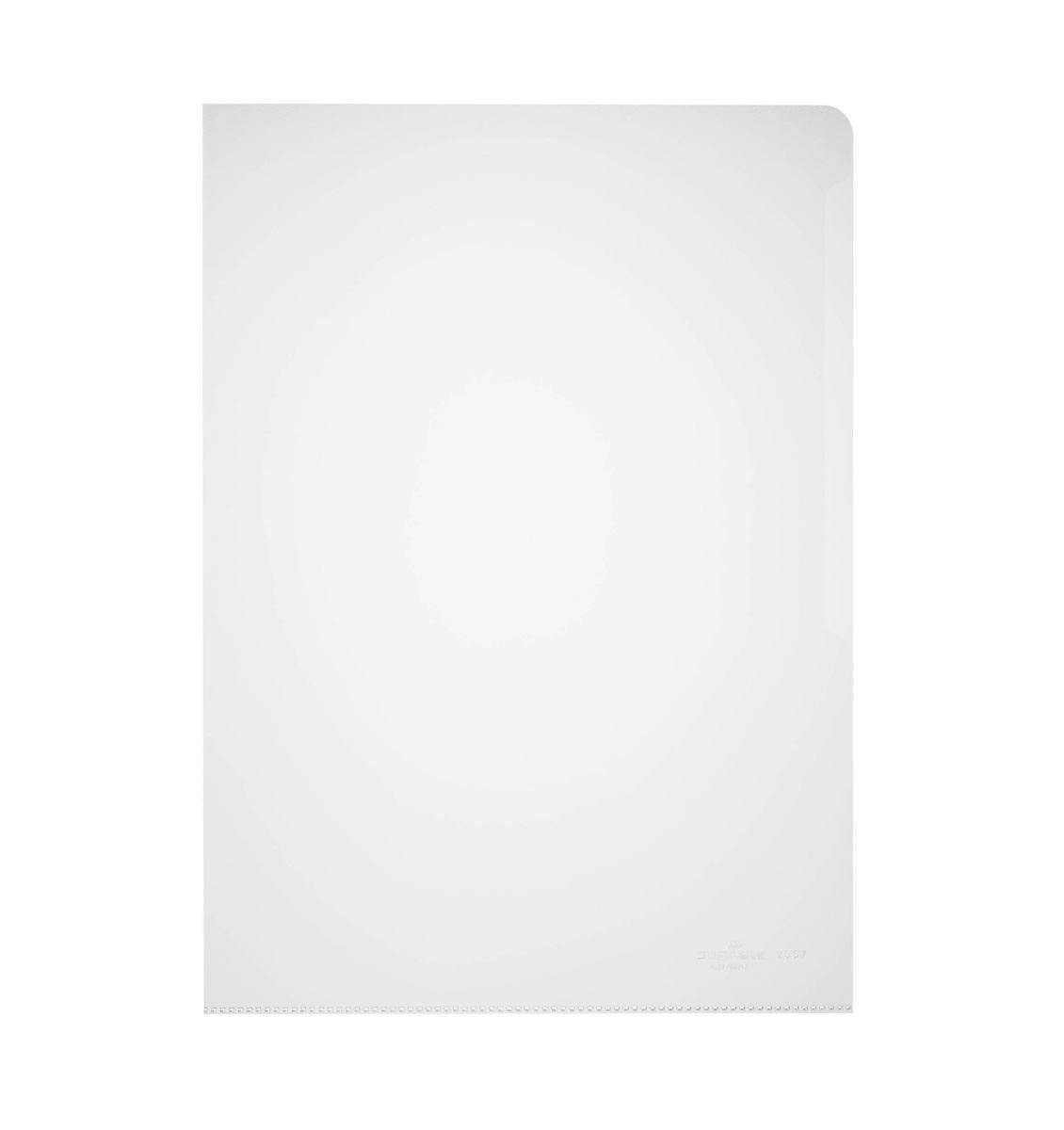 Rackhams Plastic Cut Flush Document Wallet Folder | 100 Pack | A4 Clear