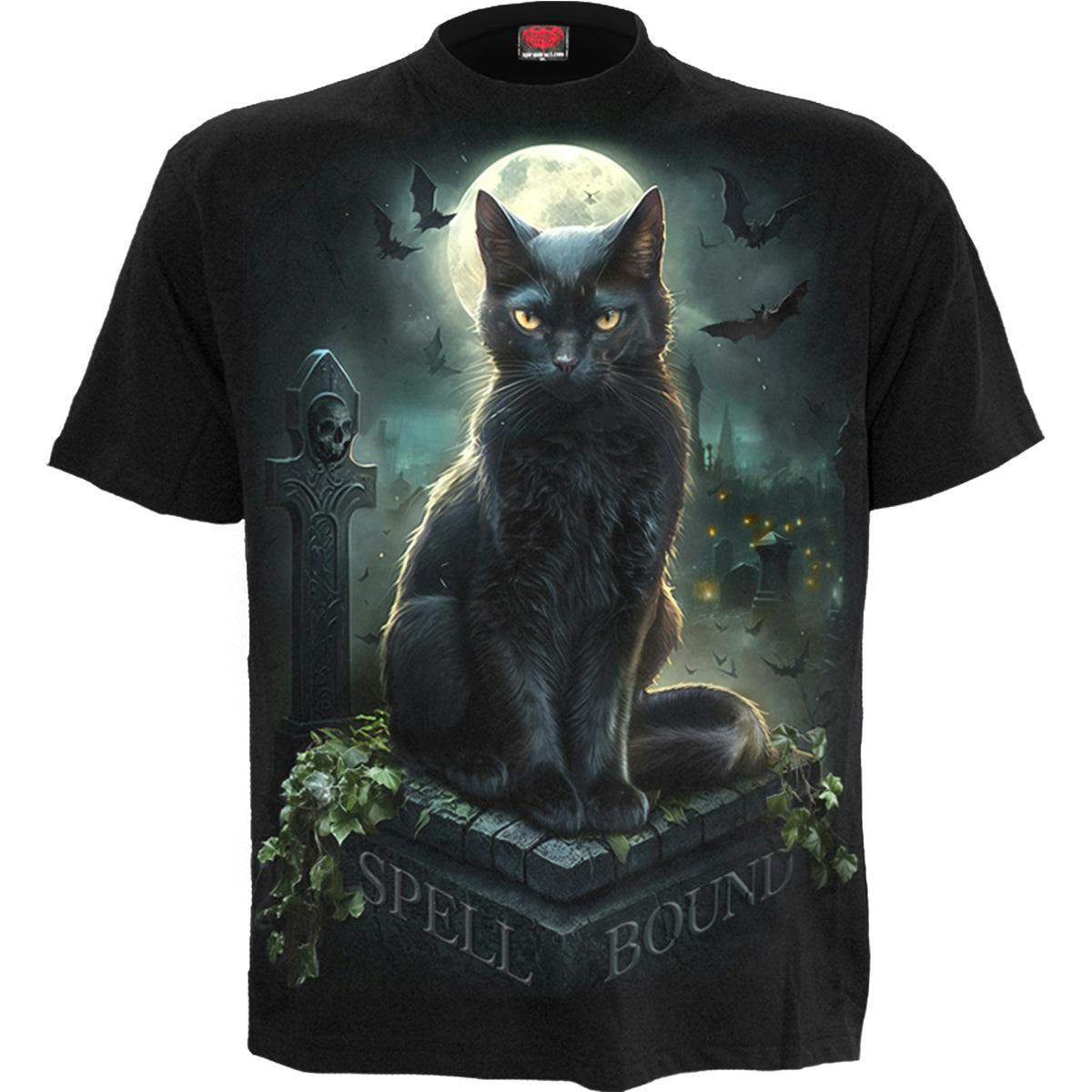 Spiral Direct Black Spell Bound - Front Print T-Shirt - Xl - Screen - Screen