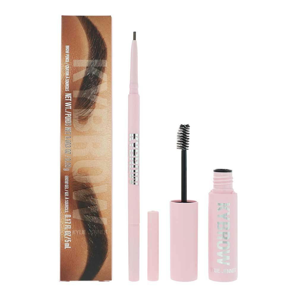 Kylie Brown Jenner Kybrow 003 Cool 2 Piece Gift Set: Eyebrow Pencil 0.9G - Eyebrow Gel 5Ml