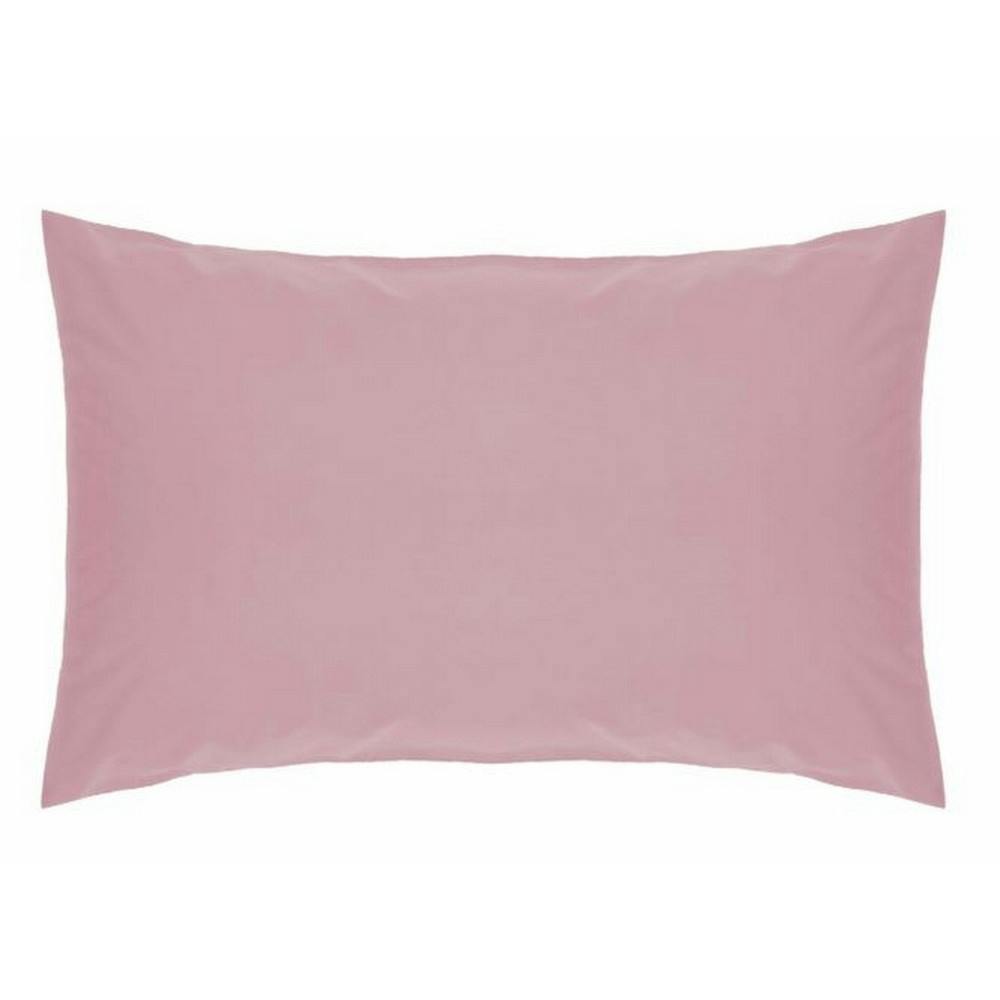 Belledorm Easycare Percale Housewife Pillowcase - Blush - One Size - Blush - 50% Cotton/50% Polyester