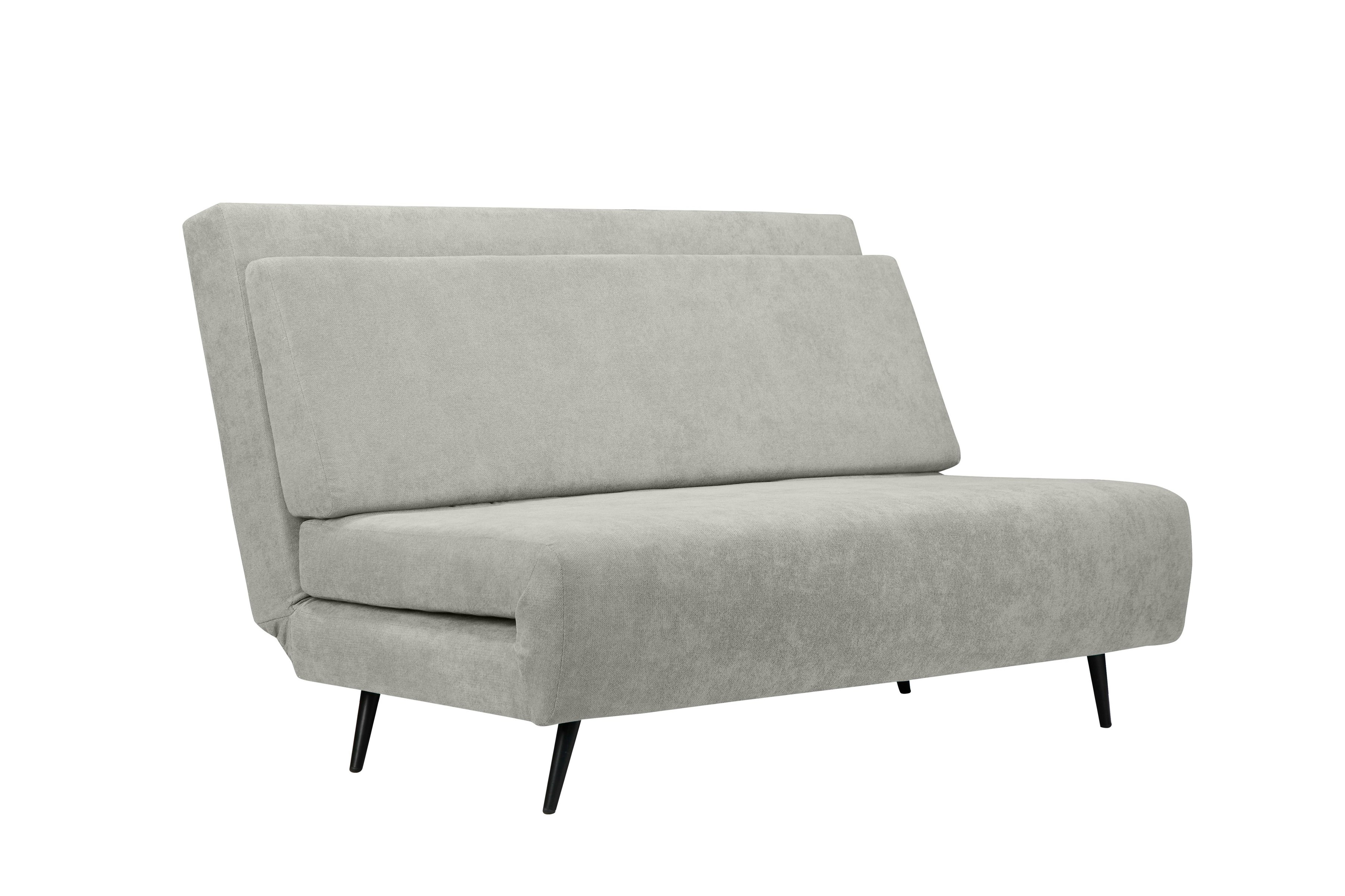 Rackhams Grey Mallory Convertible Sofa Bed Linen Small