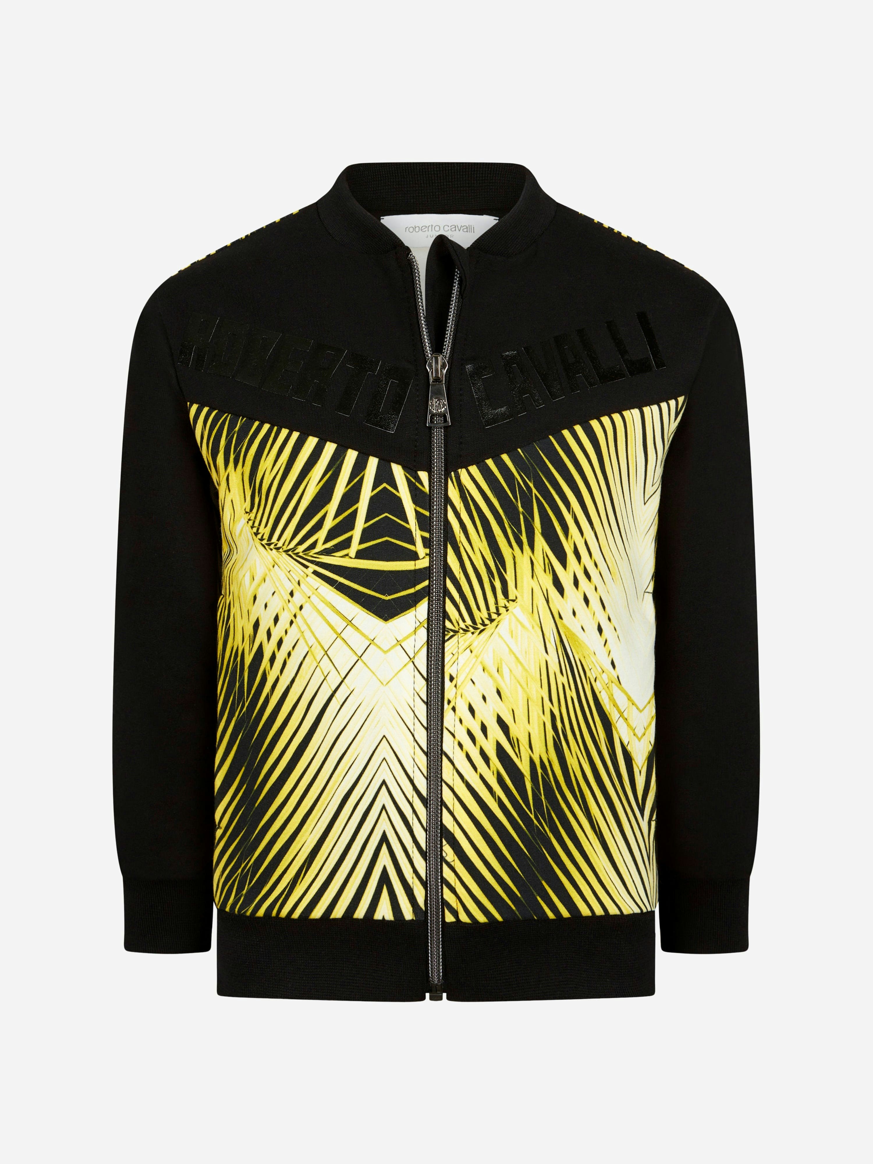 Roberto Cavalli Boys Yellow Sweat Top - 8 Yrs