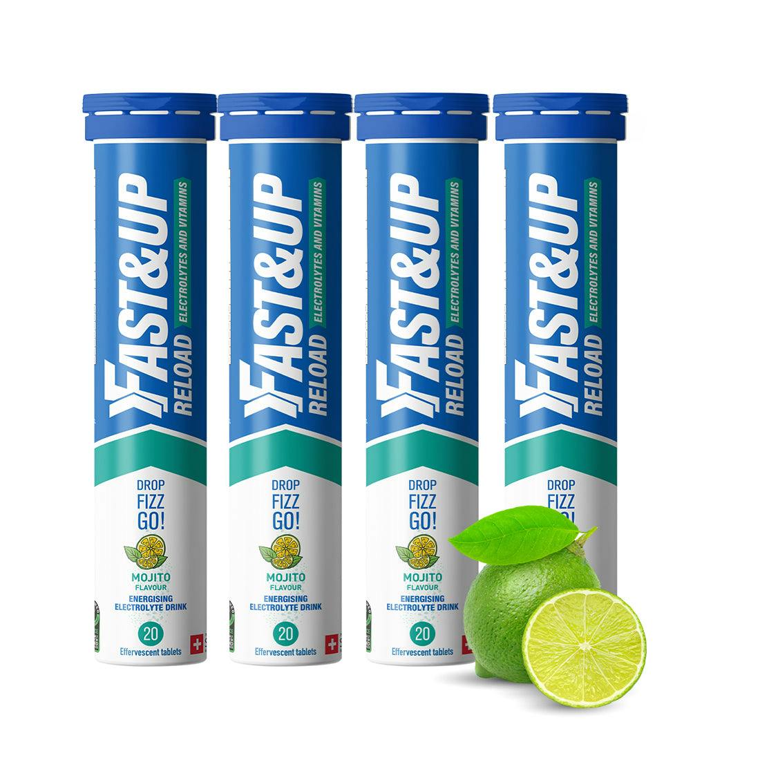 Fast&Up Reload – Mojito Flavour – 80 Effervescent Tablets – Instant Electrolytes - Image 3