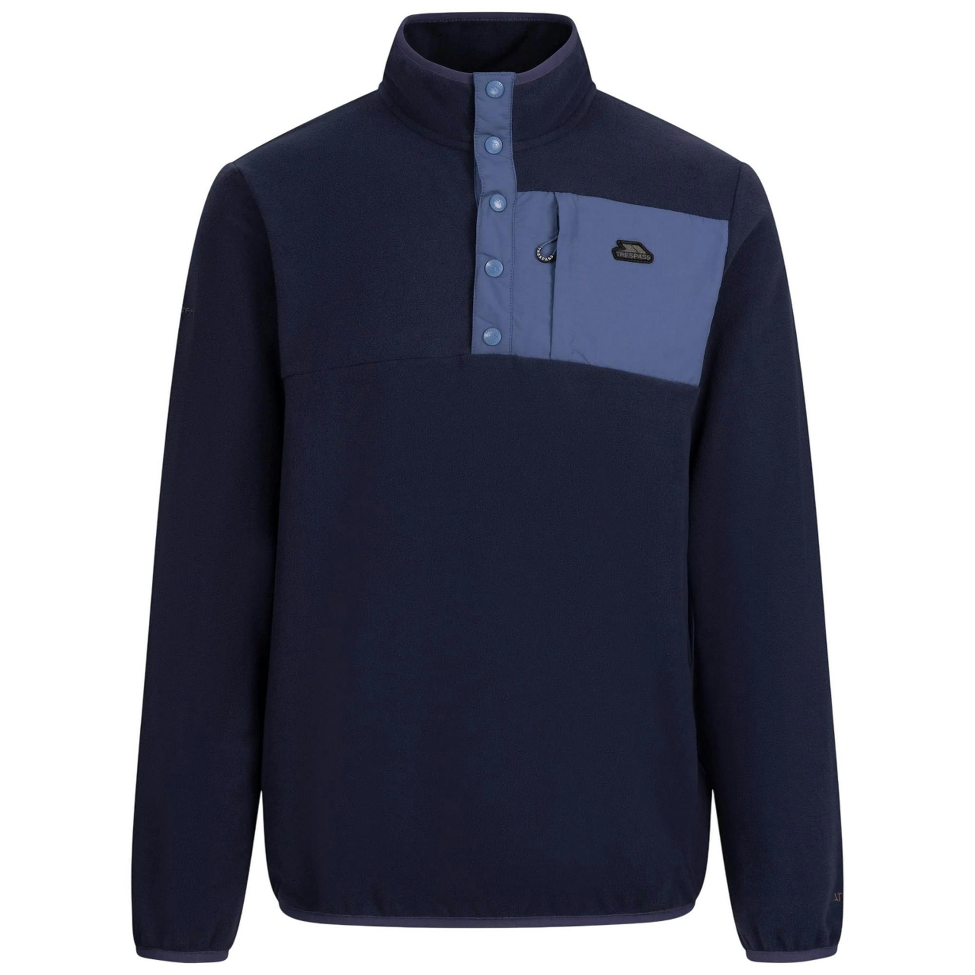 Trespass Men's Hosta Anti-Pilling Fleece Top - Navy - Xl - Navy - 100% Polyester