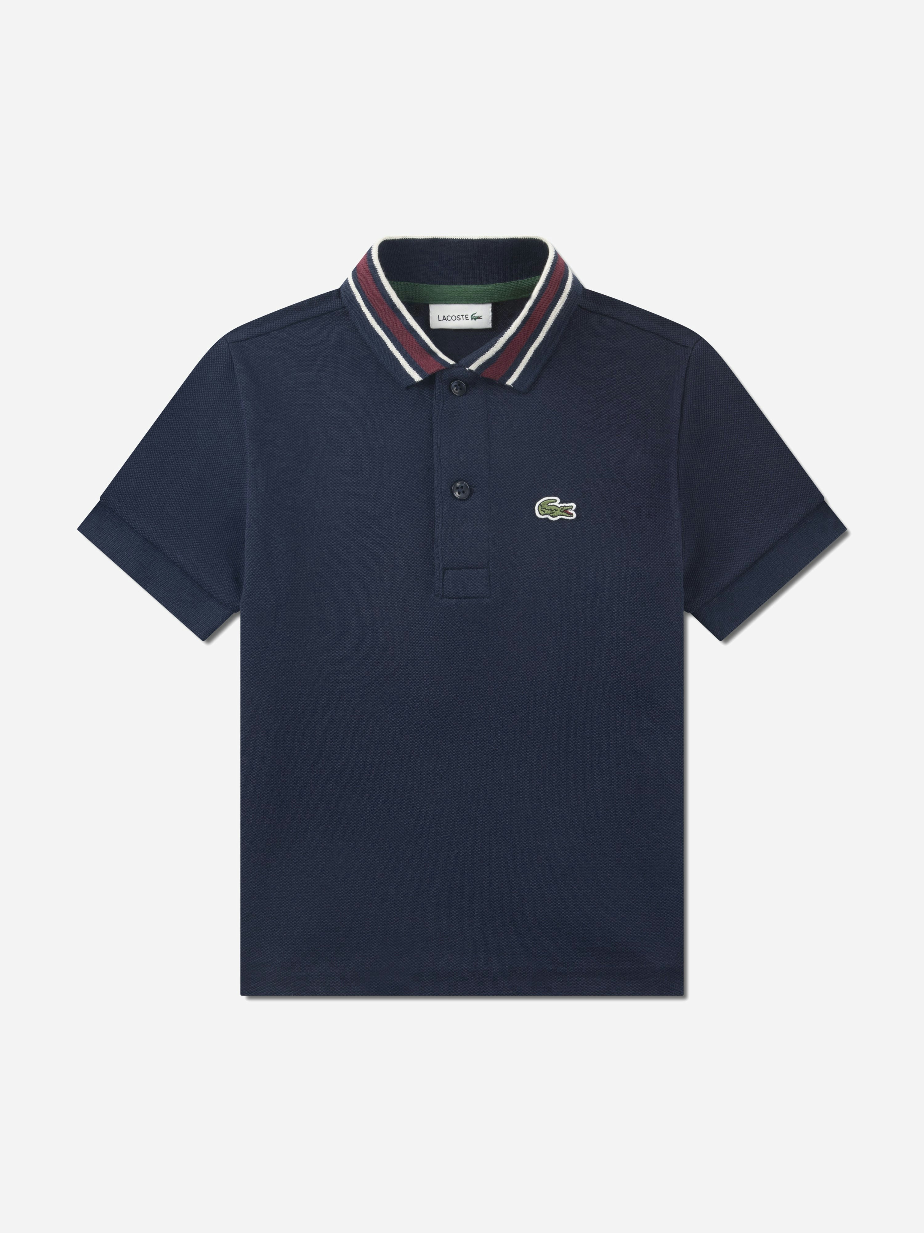 Lacoste Kids Boys Blue Lacoste Petit Pique Polo Shirt In Navy - Xl (12 Yrs)
