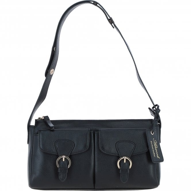 Ashwood Women's Black Chic And Stylish Shoulder Bag With Adjustable Strap : 644 - Image 2