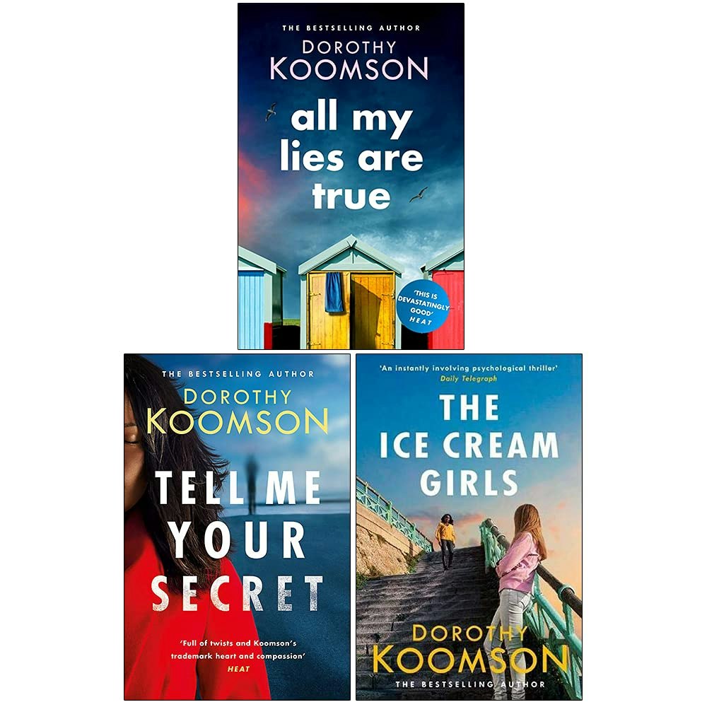 Headline Girls Cream Dorothy Koomson 3 Book Set All My Lies Are True, Tell Me Your Secret, The Ice