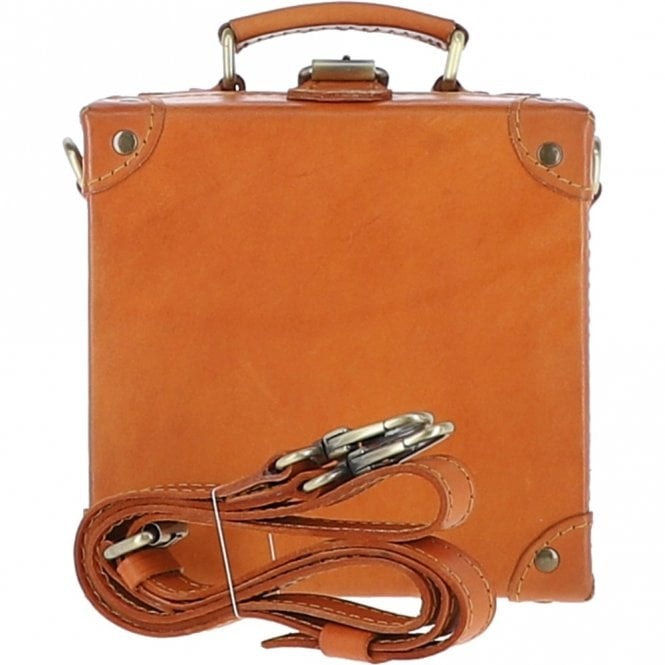 Ashwood Grain/Light 'Adelina' Leather Shoulder Bag: Vin-8 - One Size - Leather - Tan
