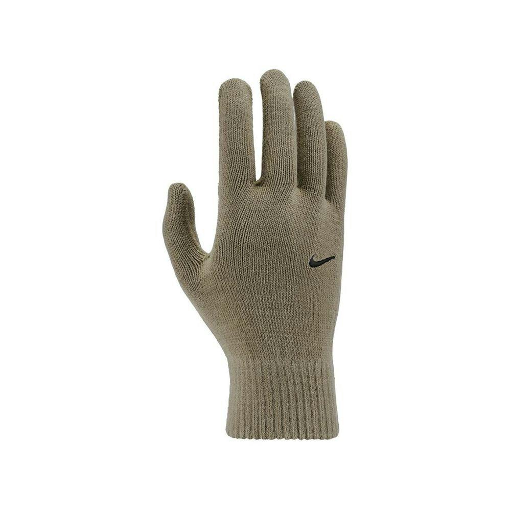 Nike Unisex Green/Black Adult 2.0 Knitted Swoosh Grip Gloves - Khaki - L-Xl - Khaki