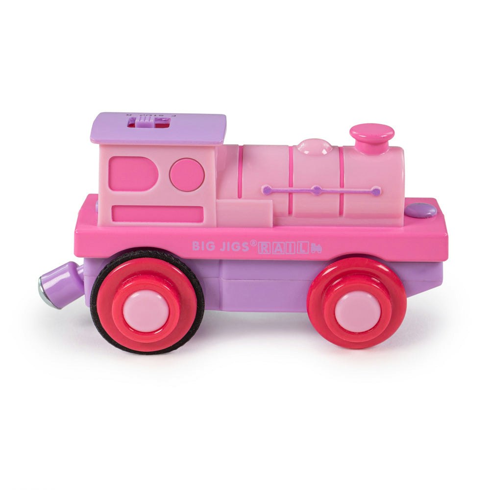 Bigjigs Rail Pink Powerful Loco (Battery Operated)
