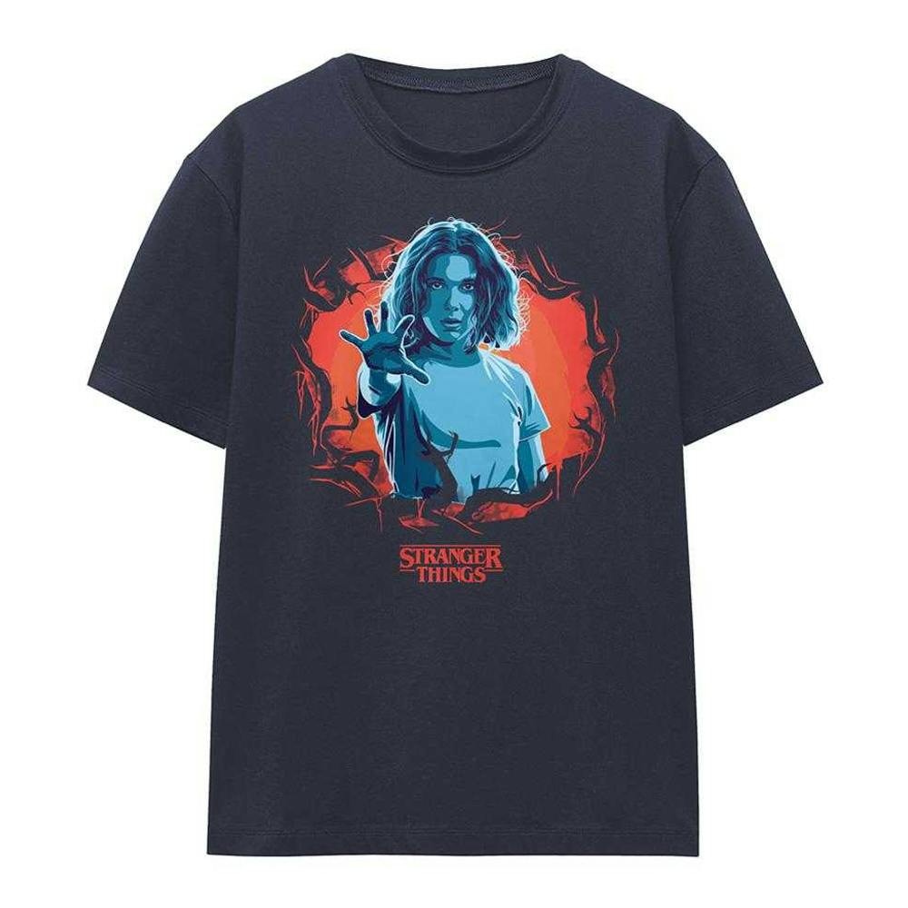 Stranger Things Women's Reach Out Eleven T-Shirt - Deep Navy - Xl - Deep Navy