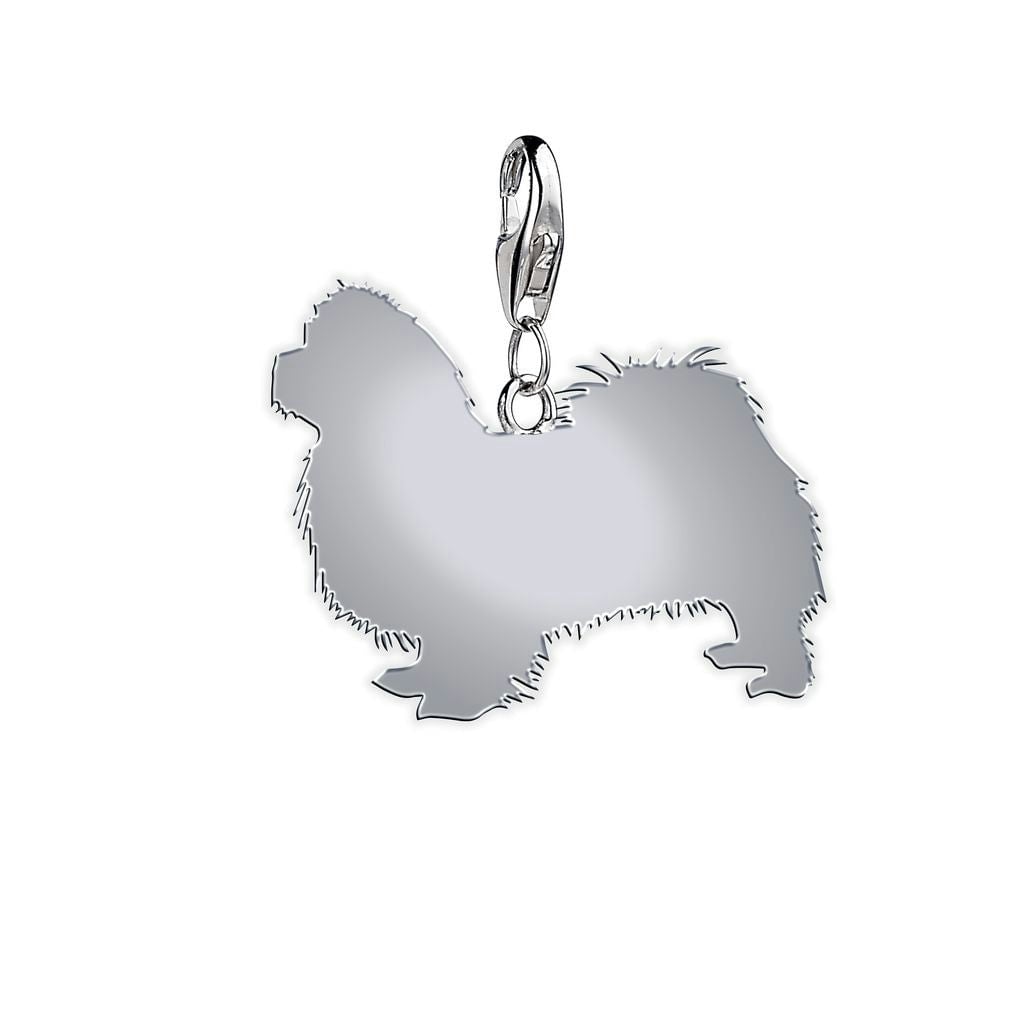 Mylee London Silver Pekingese Silhouette Charm - Slider Charm - No