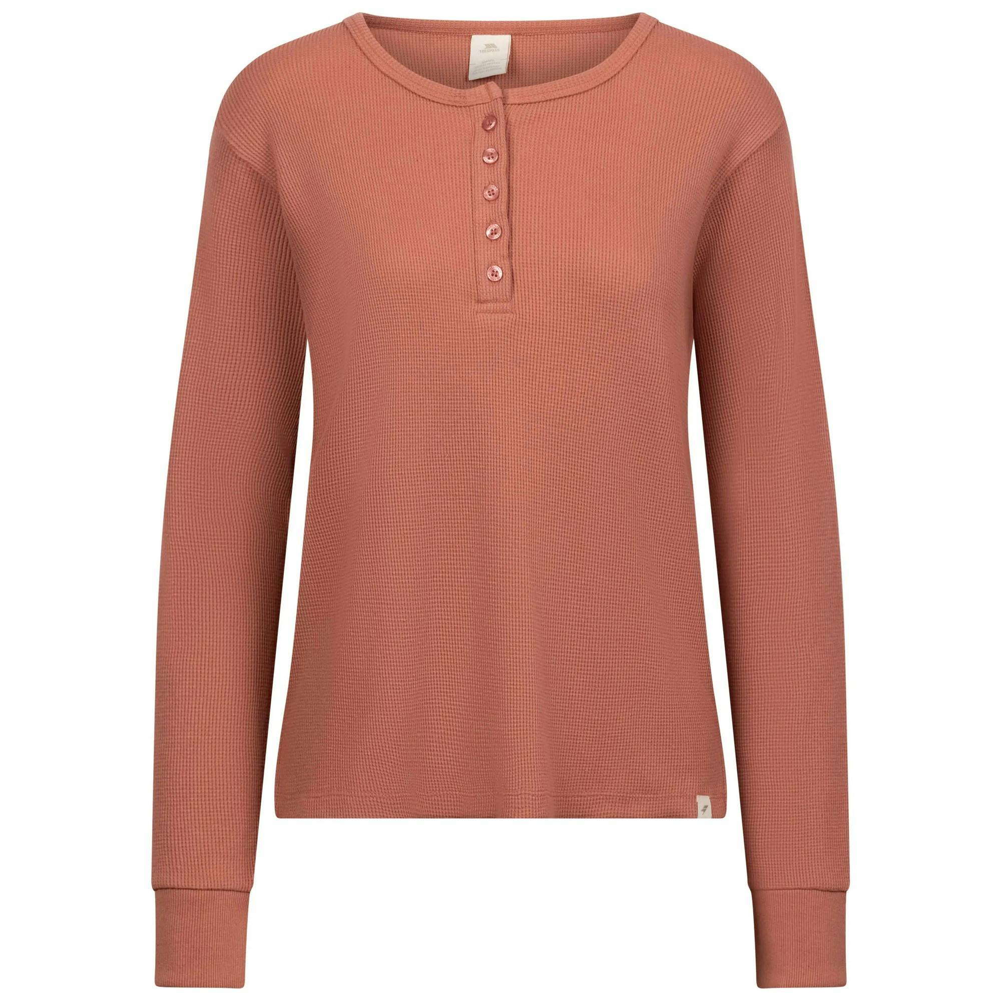 Trespass Women's Morvenna Long-Sleeved Top - Clay - Xxl - Clay - 60% Cotton/40% Polyester